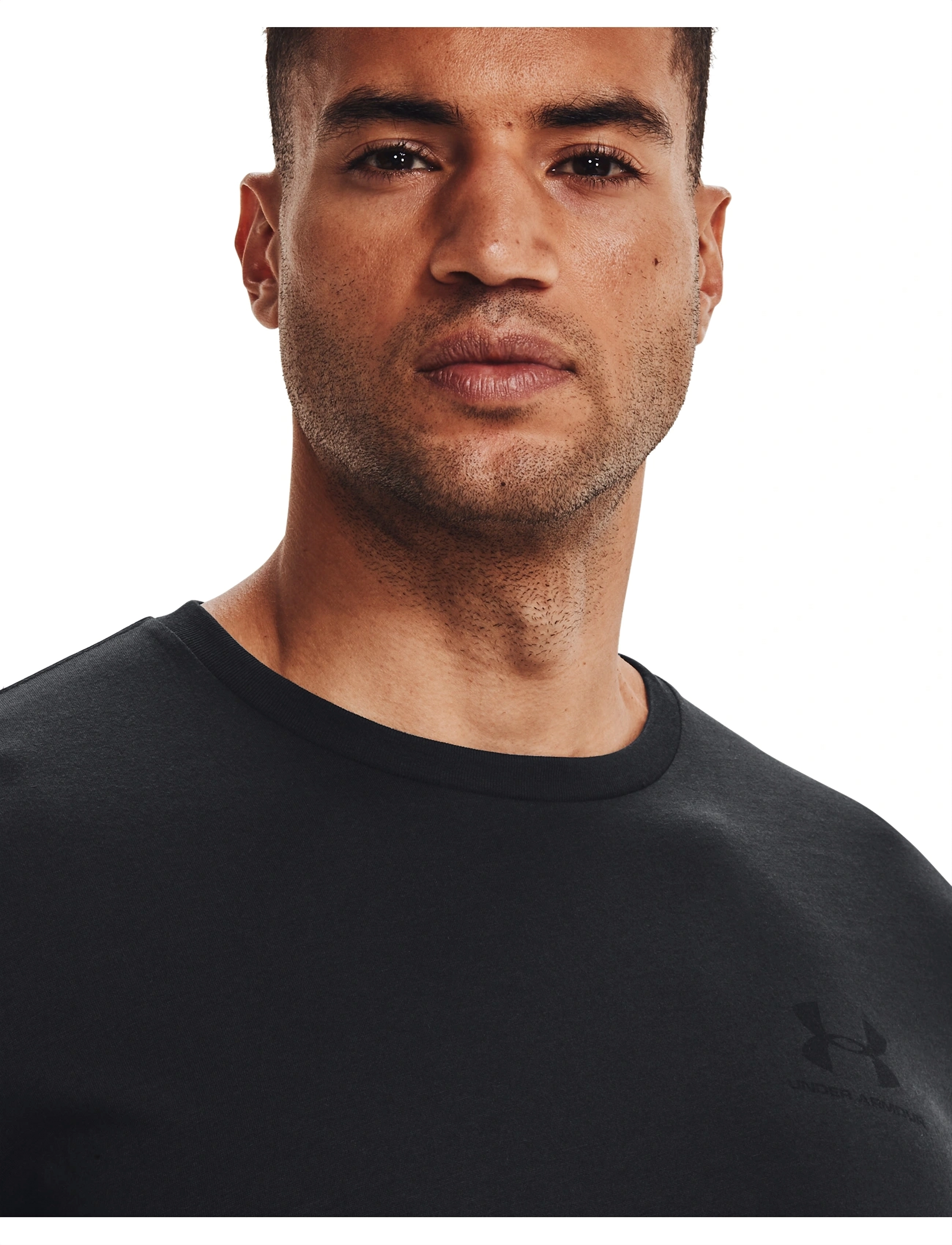 Under Armour - UA M SPORTSTYLE LC SS - alussärgid ja t-särgid - black - 5