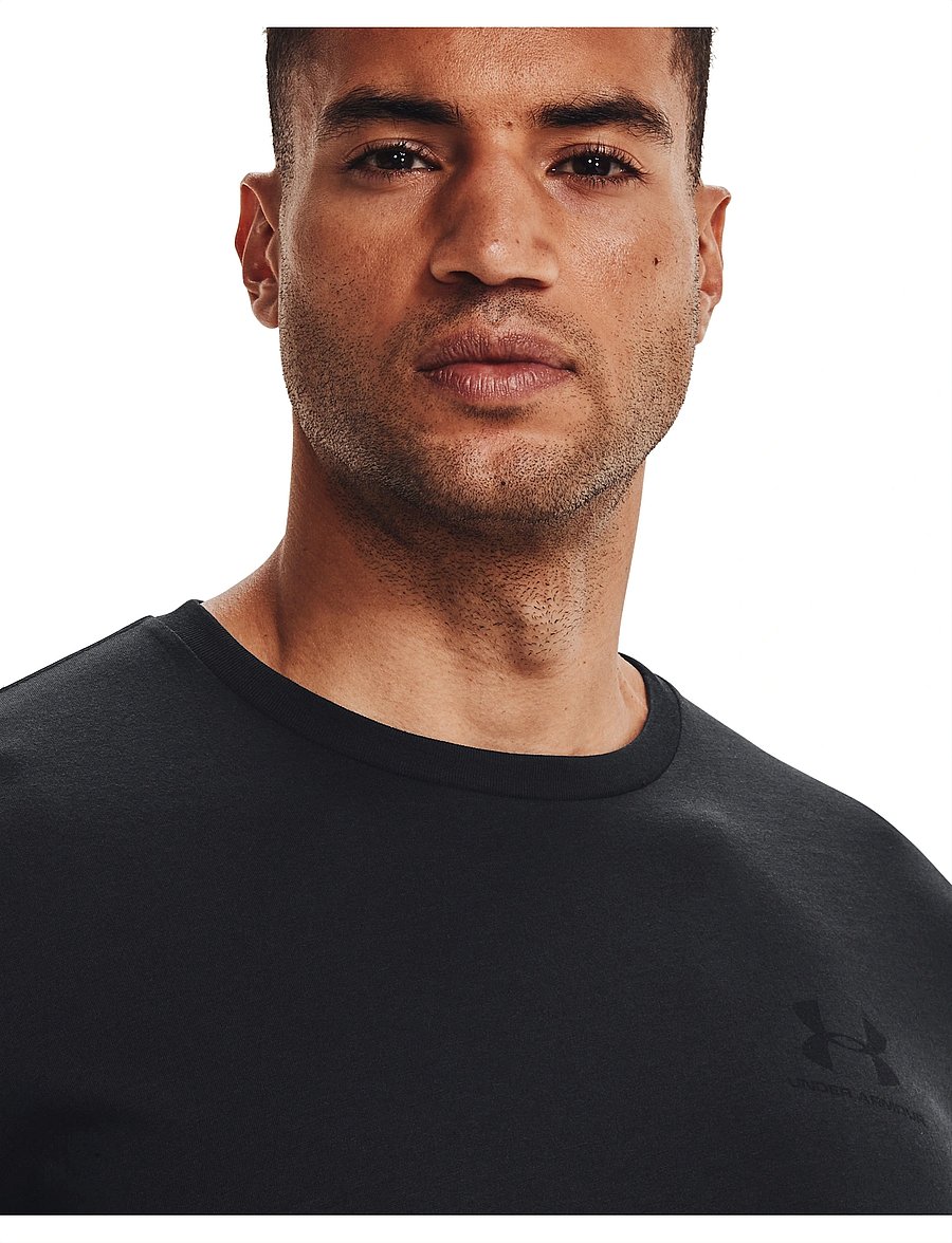 Under Armour - UA M SPORTSTYLE LC SS - t-shirts - black - 5