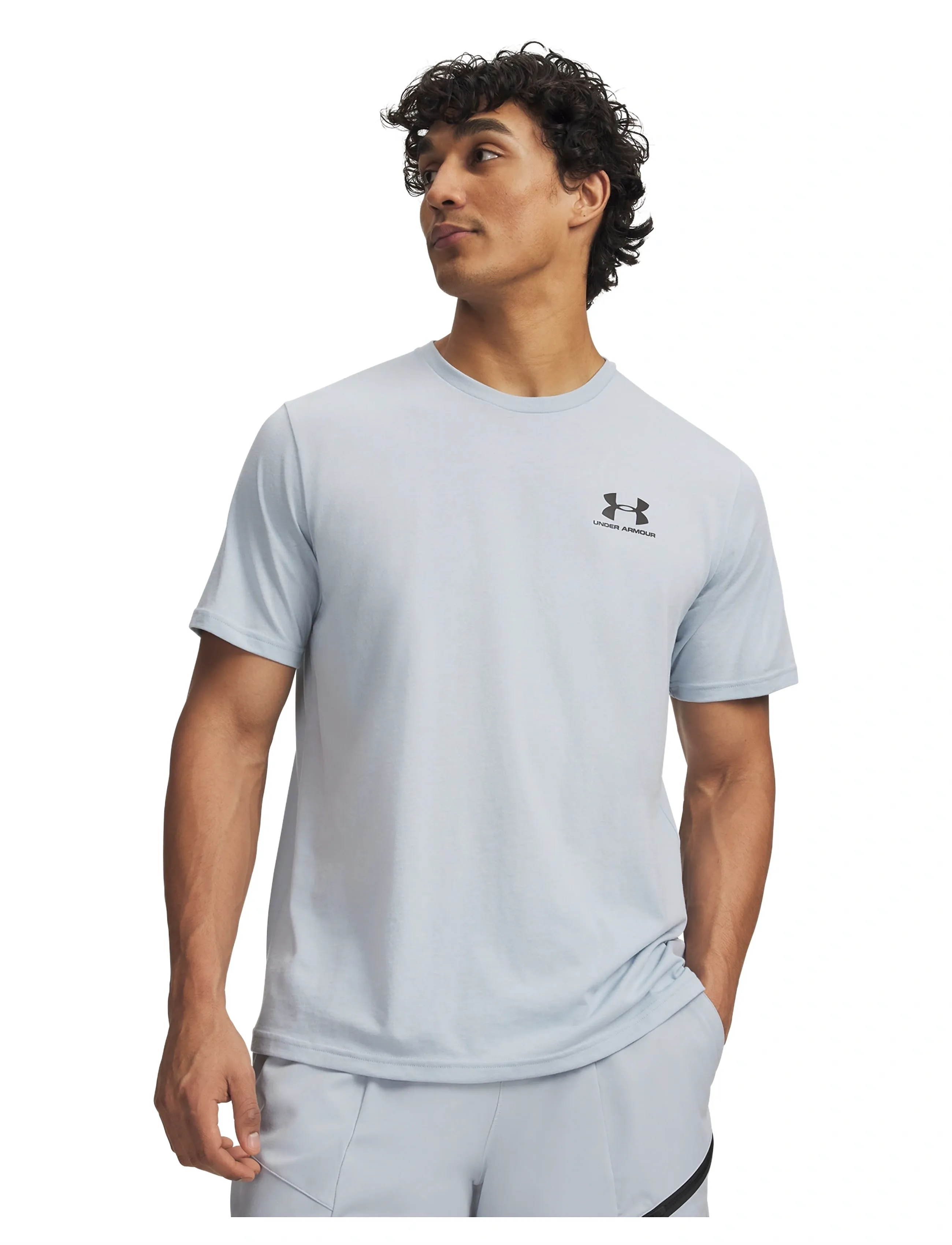 Under Armour UA M SPORTSTYLE LC SS - Kurzärmelige T-Shirts - BLUE FOG / blue