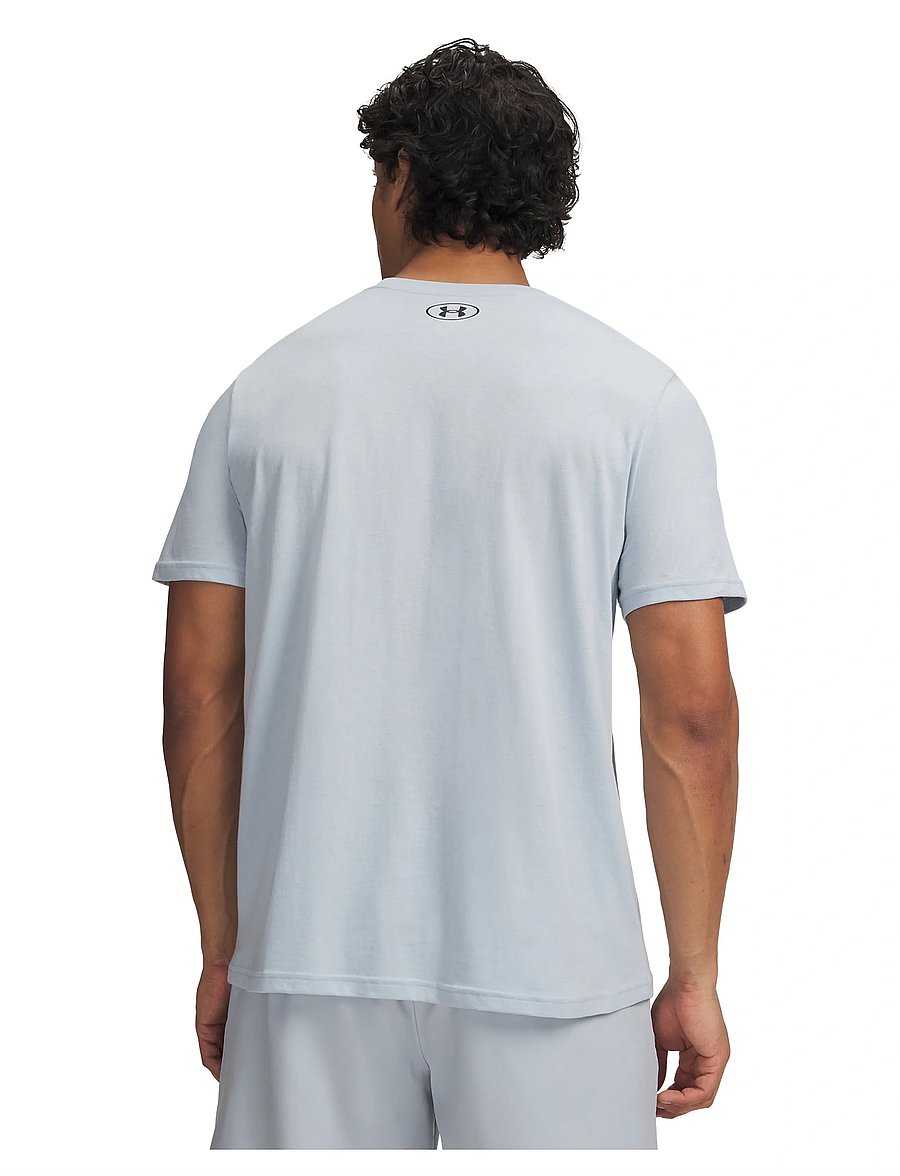 Under Armour - UA M SPORTSTYLE LC SS - oberteile & t-shirts - blue fog - 3