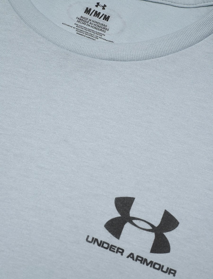 Under Armour - UA M SPORTSTYLE LC SS - oberteile & t-shirts - blue fog - 5