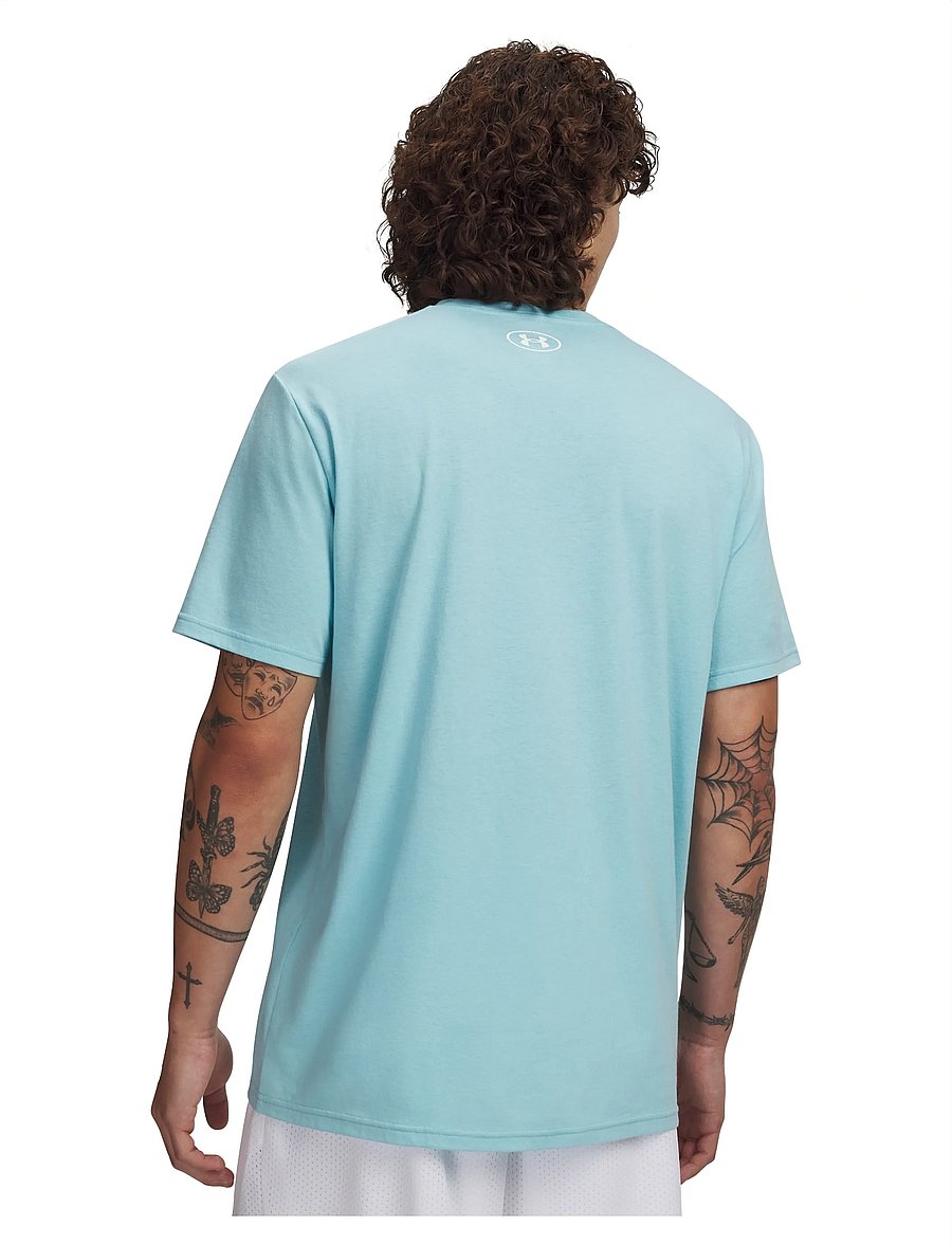 Under Armour - UA M SPORTSTYLE LC SS - t-shirts - blue haze - 3