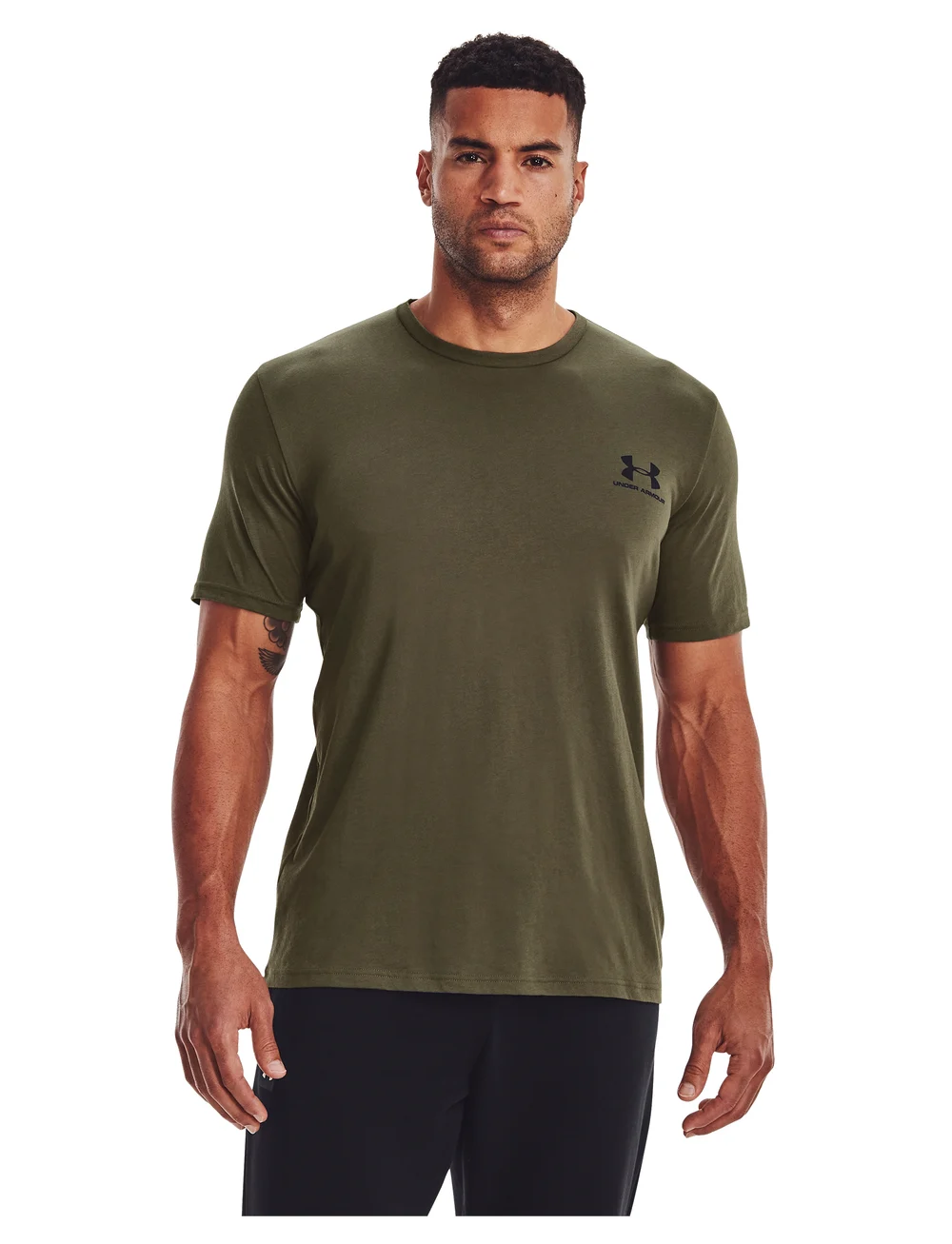Under Armour - UA M SPORTSTYLE LC SS - t-shirts - marine od green - 0