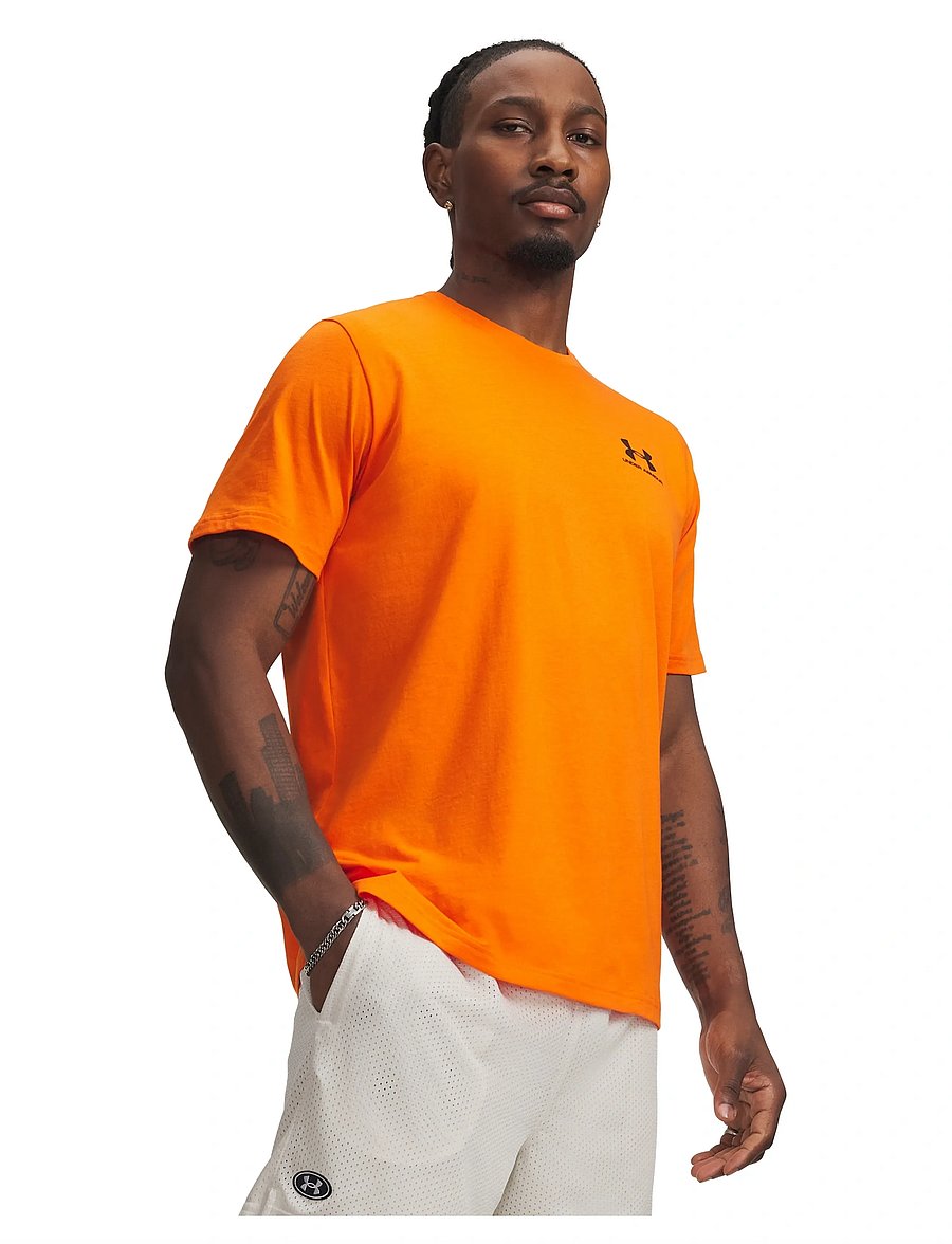 Under Armour - UA M SPORTSTYLE LC SS - alussärgid ja t-särgid - outrageous orange - 0