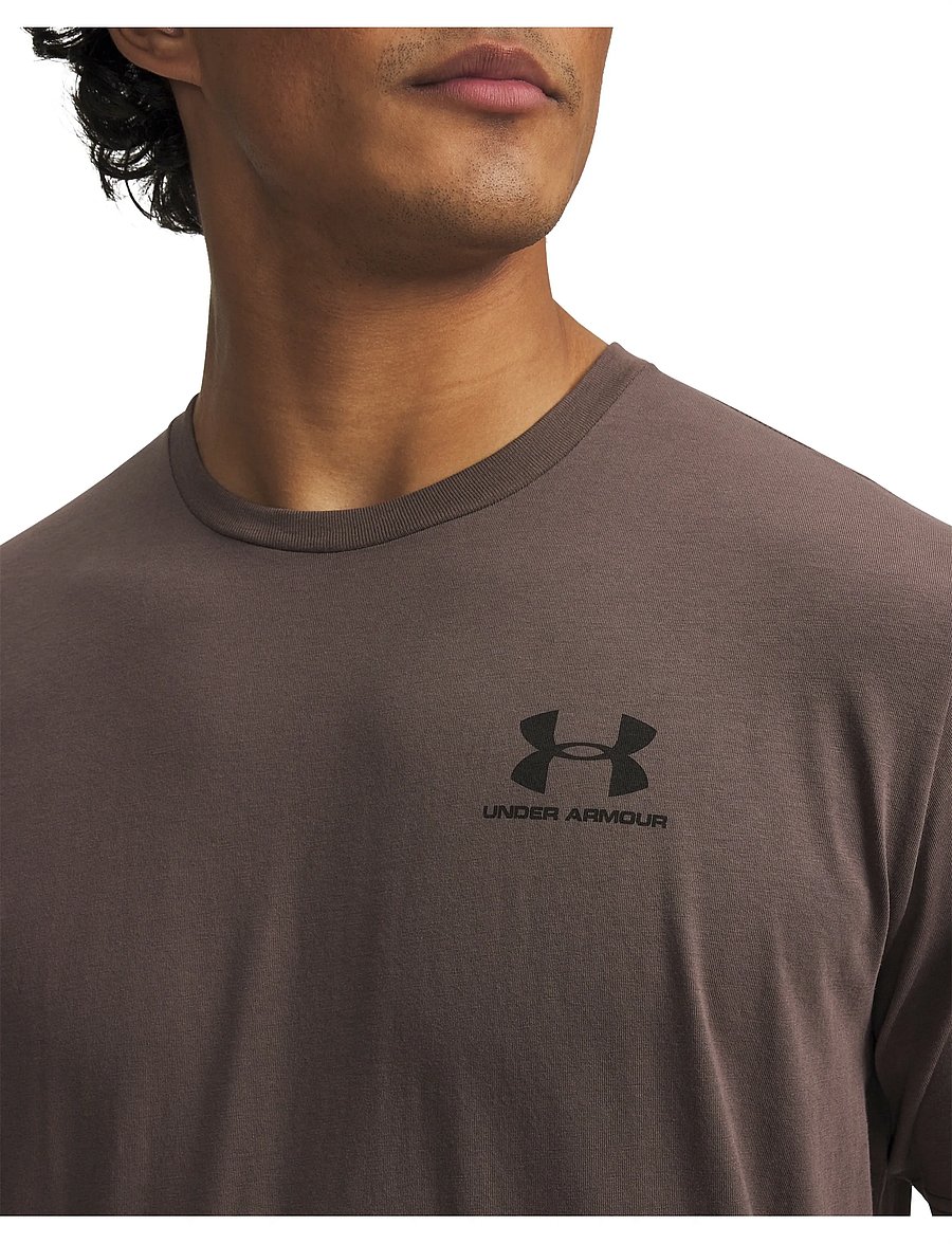 Under Armour - UA M SPORTSTYLE LC SS - t-shirts - peppercorn - 4