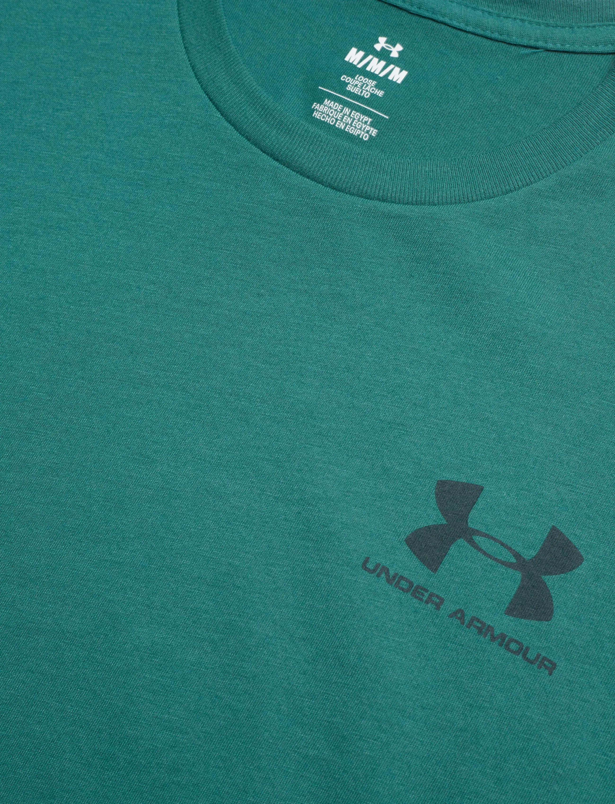 Under Armour - UA M SPORTSTYLE LC SS - oberteile & t-shirts - rack green - 5