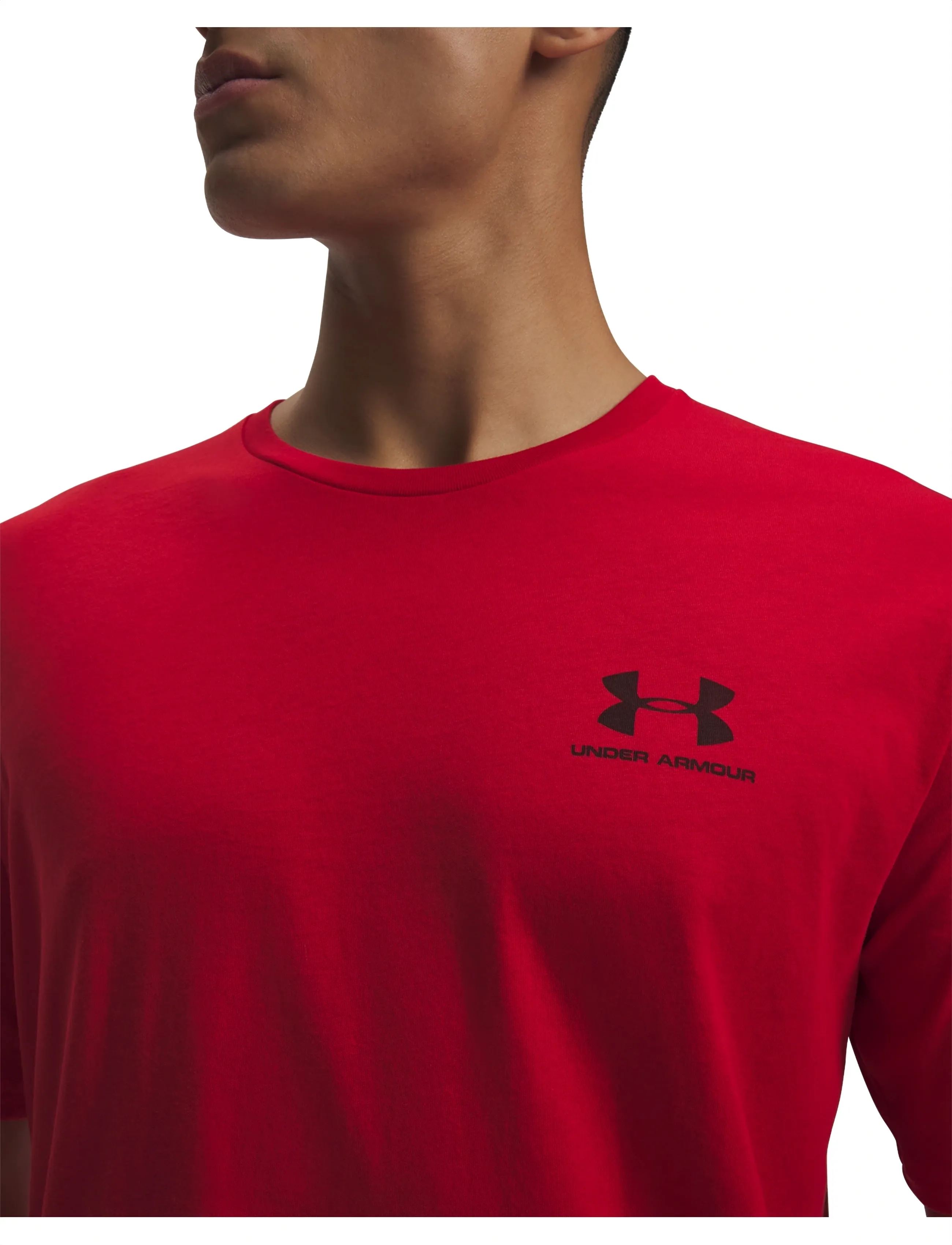 Under Armour - UA M SPORTSTYLE LC SS - oberteile & t-shirts - red - 4