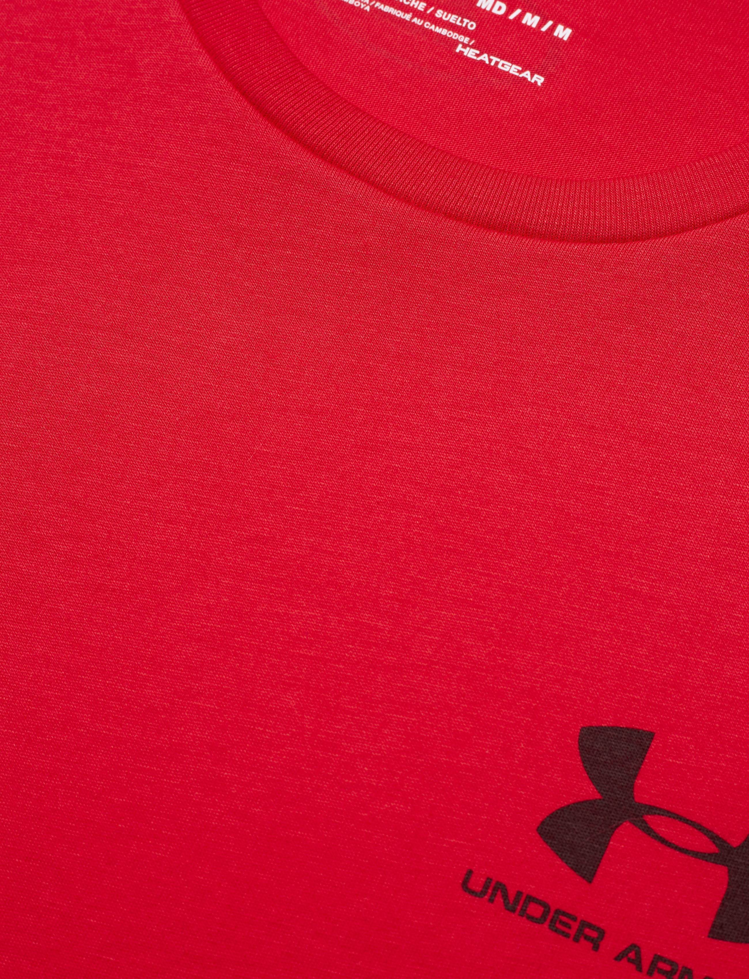 Under Armour - UA M SPORTSTYLE LC SS - alussärgid ja t-särgid - red - 5