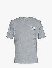 Under Armour - UA M SPORTSTYLE LC SS - tops & t-shirts - steel - 1