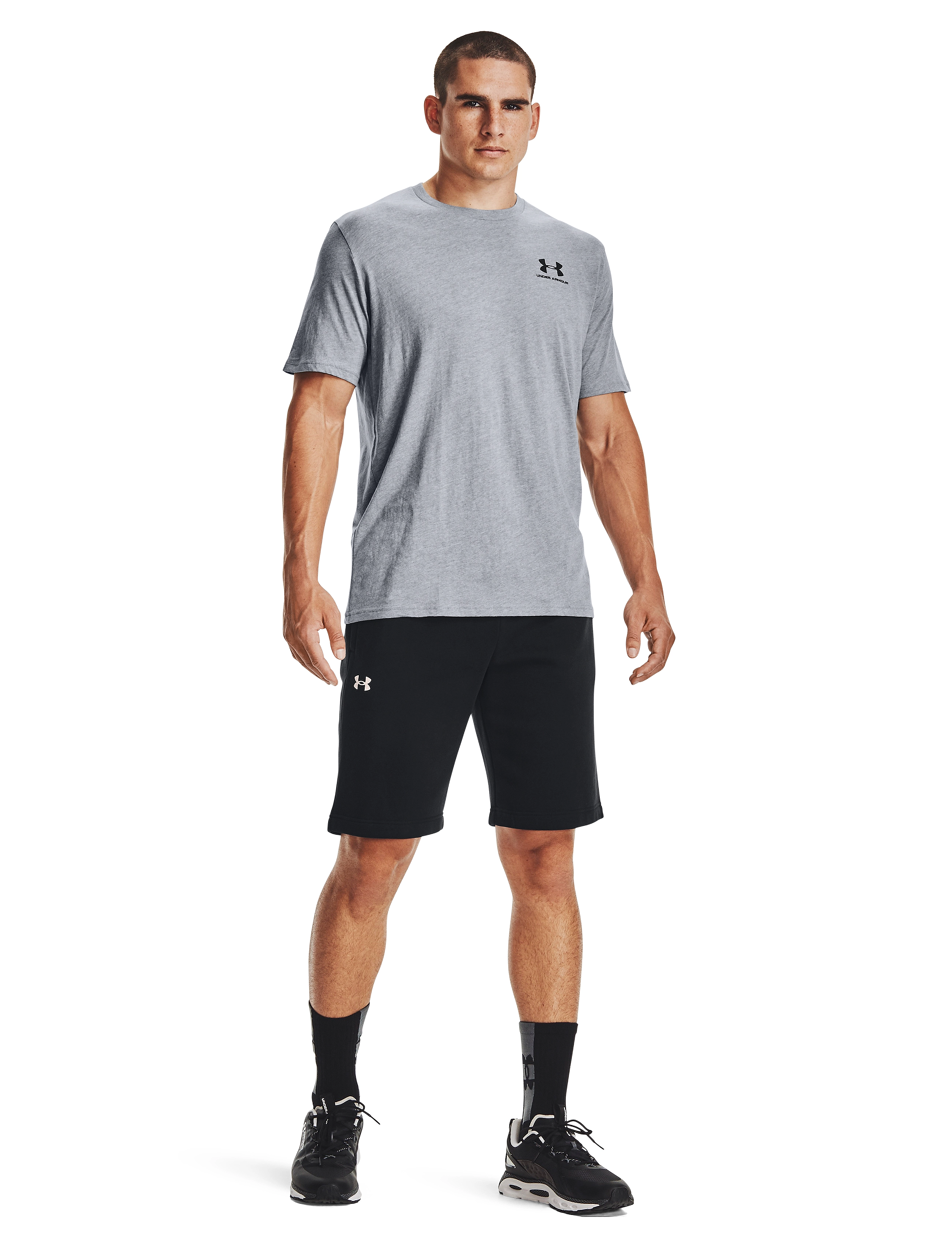 Under Armour UA M SPORTSTYLE LC SS - T-särgid - STEEL / grey