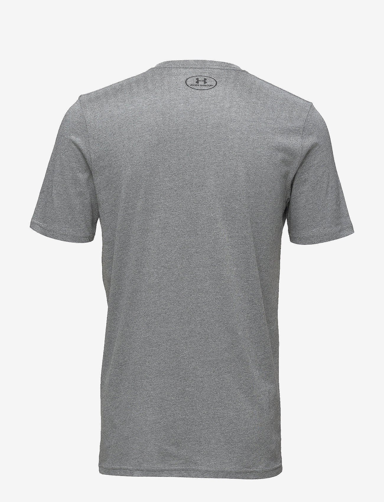 Under Armour - UA M SPORTSTYLE LC SS - t-shirts - steel light heather - 2