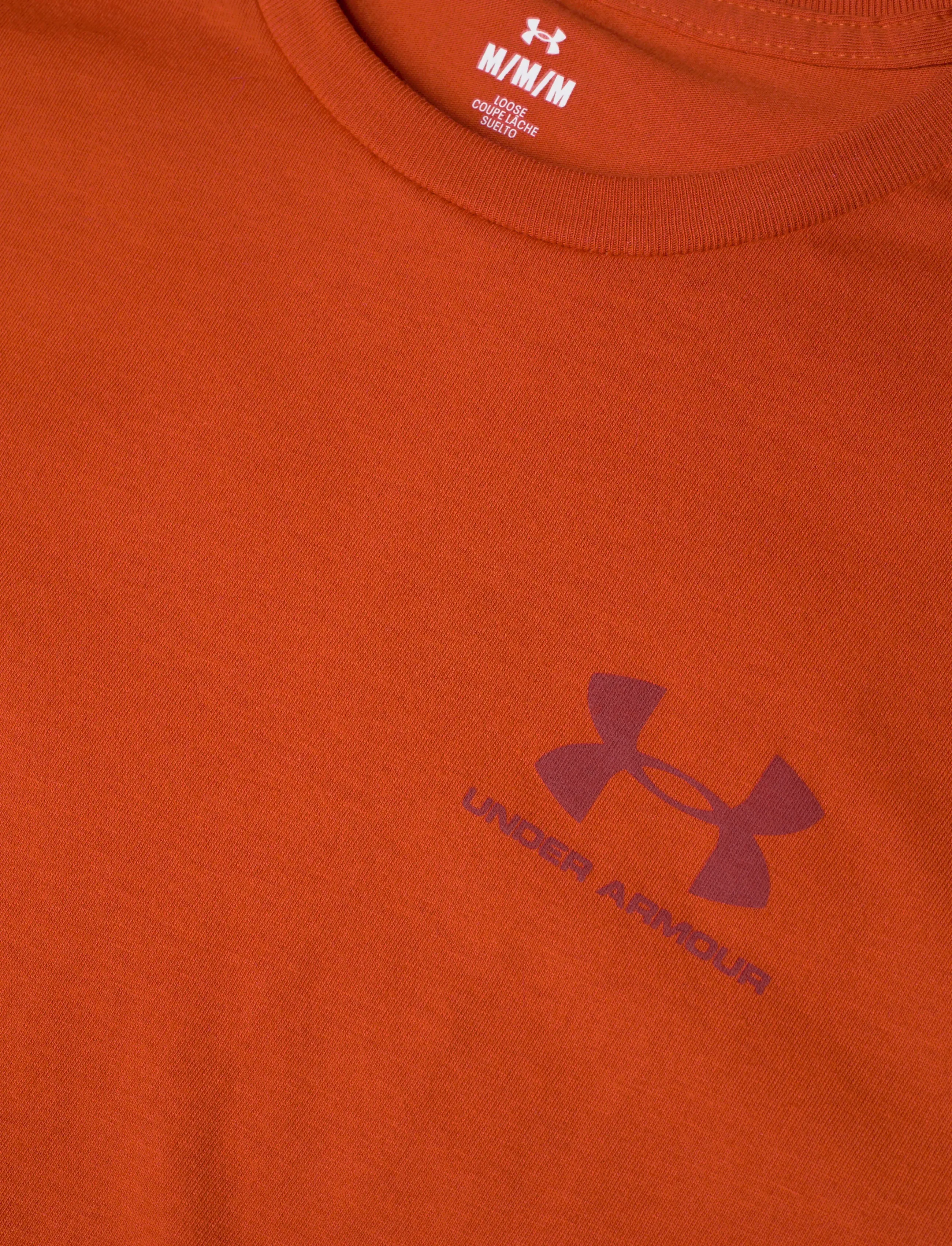 Under Armour - UA M SPORTSTYLE LC SS - oberteile & t-shirts - surplus orange - 4