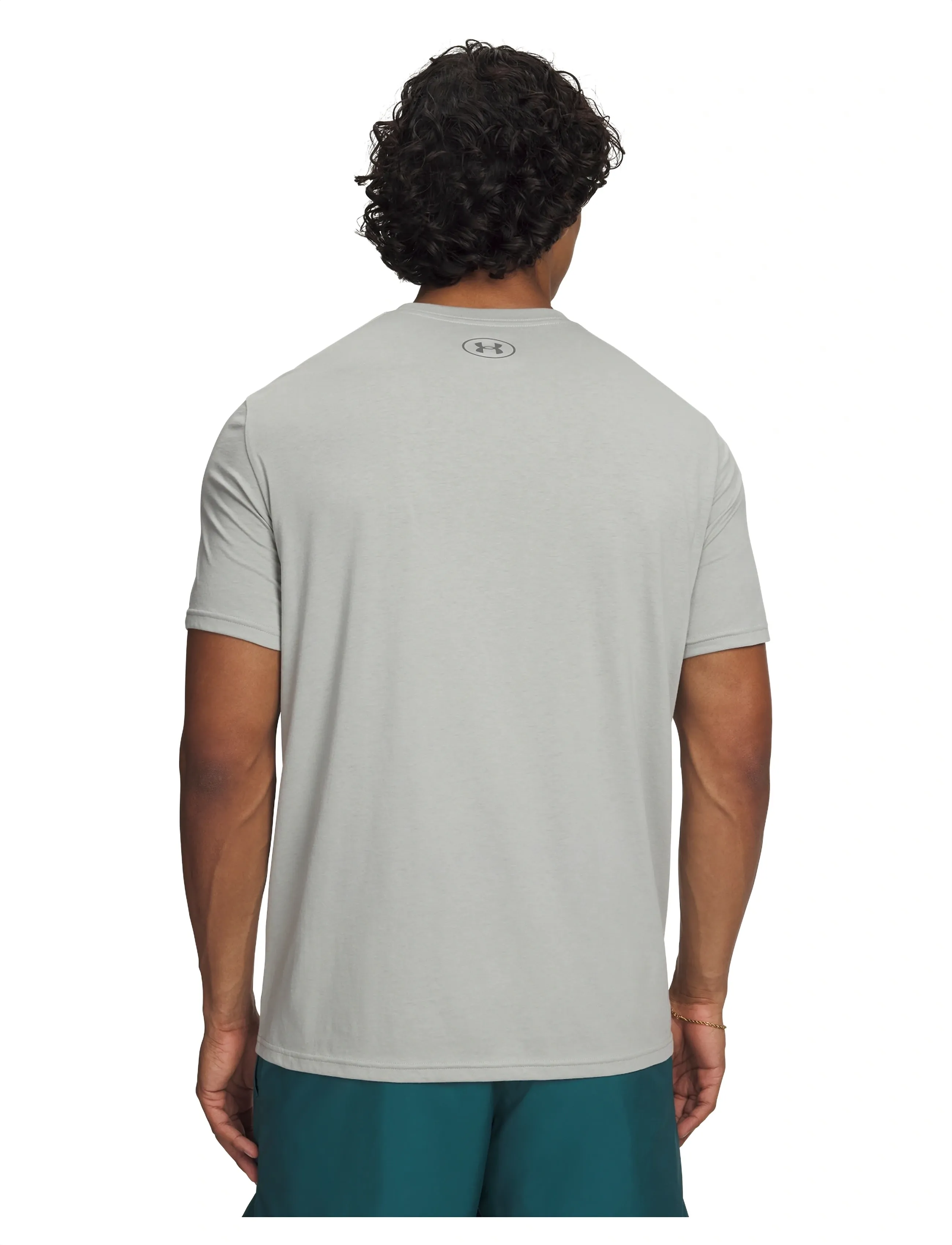 Under Armour - UA M SPORTSTYLE LC SS - oberteile & t-shirts - titanium - 3