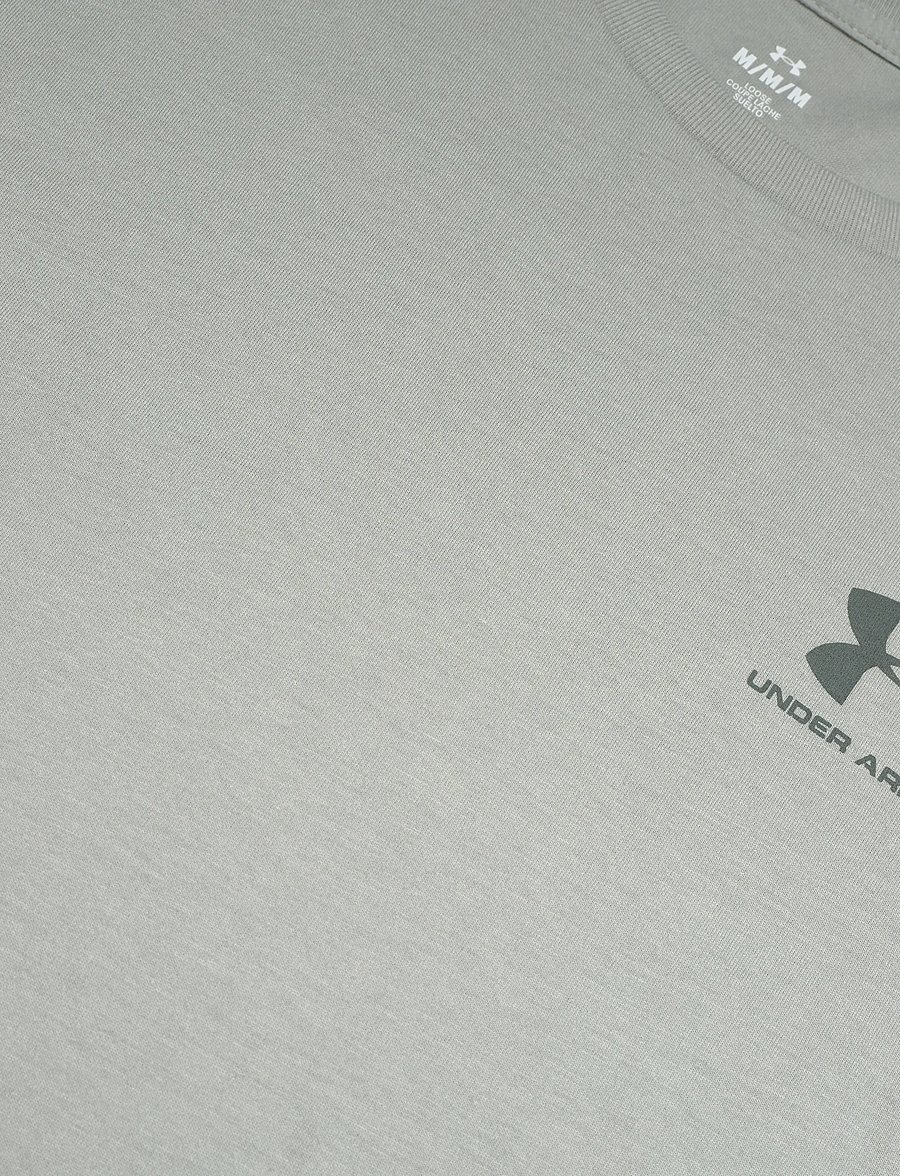 Under Armour - UA M SPORTSTYLE LC SS - t-shirts - titanium - 5