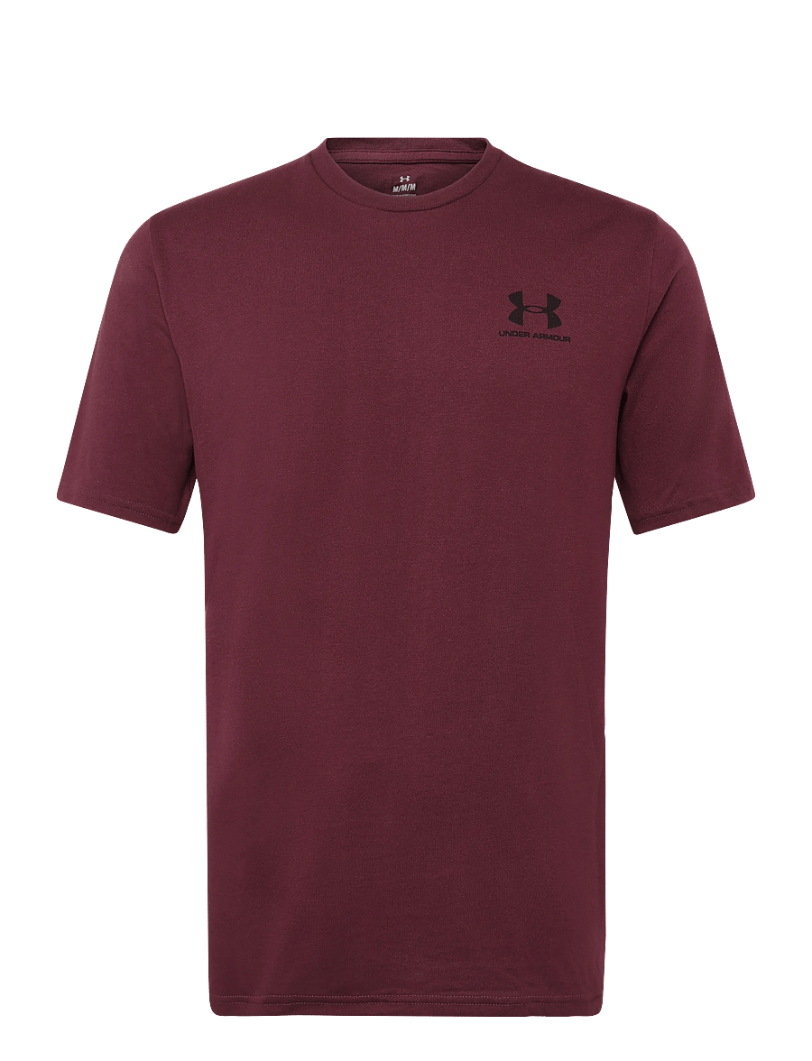 Under Armour - UA M SPORTSTYLE LC SS - t-shirts - vintage maroon - 1
