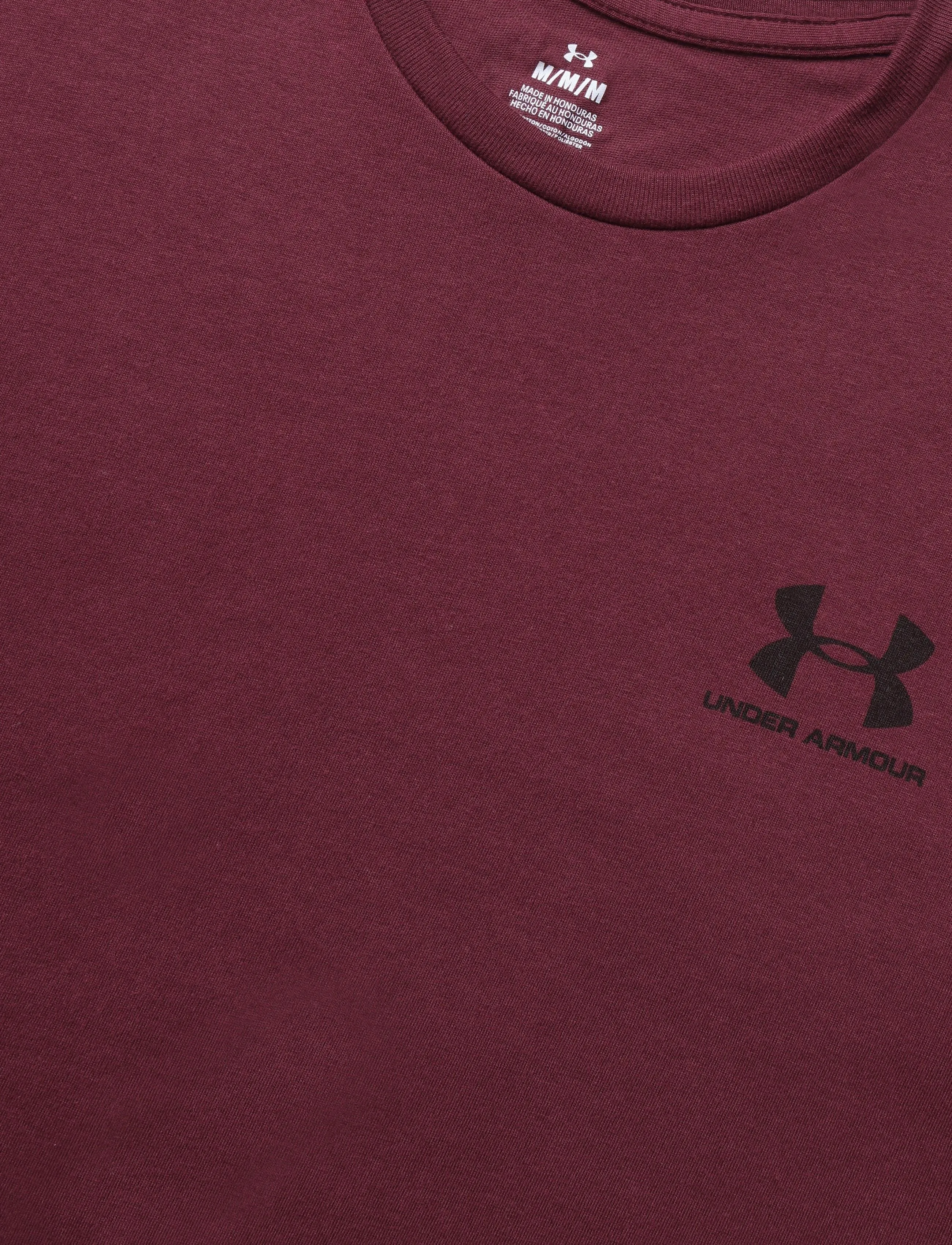 Under Armour - UA M SPORTSTYLE LC SS - alussärgid ja t-särgid - vintage maroon - 5