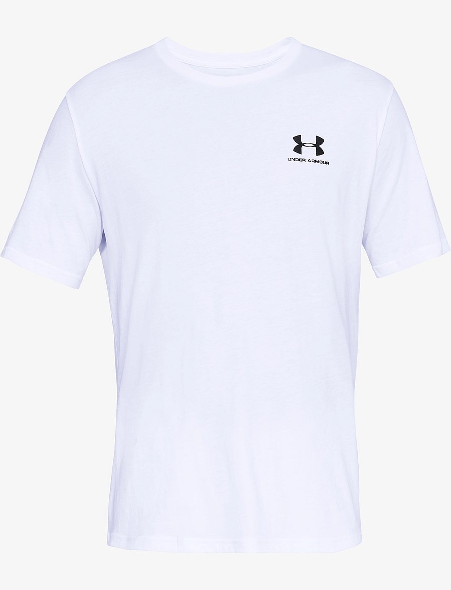 Under Armour - UA M SPORTSTYLE LC SS - t-shirts - white - 1