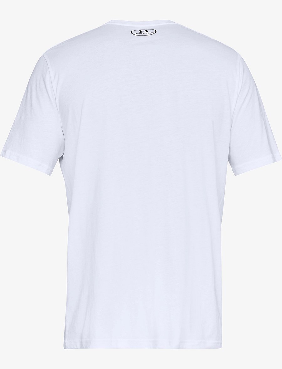 Under Armour - UA M SPORTSTYLE LC SS - t-shirts - white - 2
