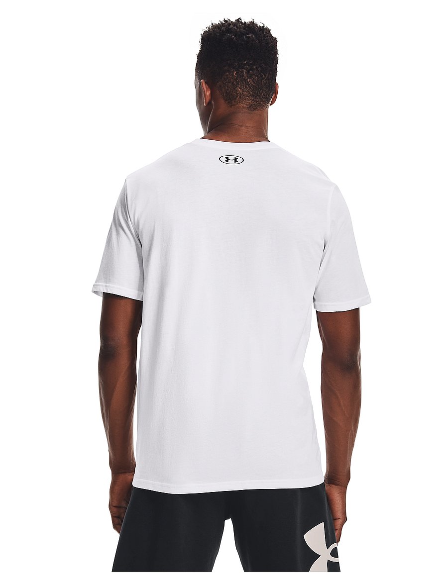 Under Armour - UA M SPORTSTYLE LC SS - t-shirts - white - 4