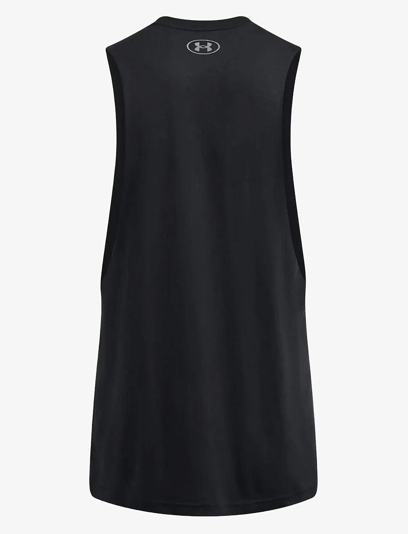 Under Armour - UA LEFT CHEST CUT OFF TANK - toppe & t-shirts - black - 2