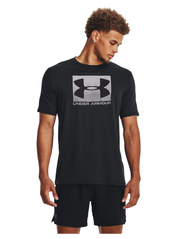 Under Armour - UA BOXED SPORTSTYLE SS - tops & t-shirts - black - 3