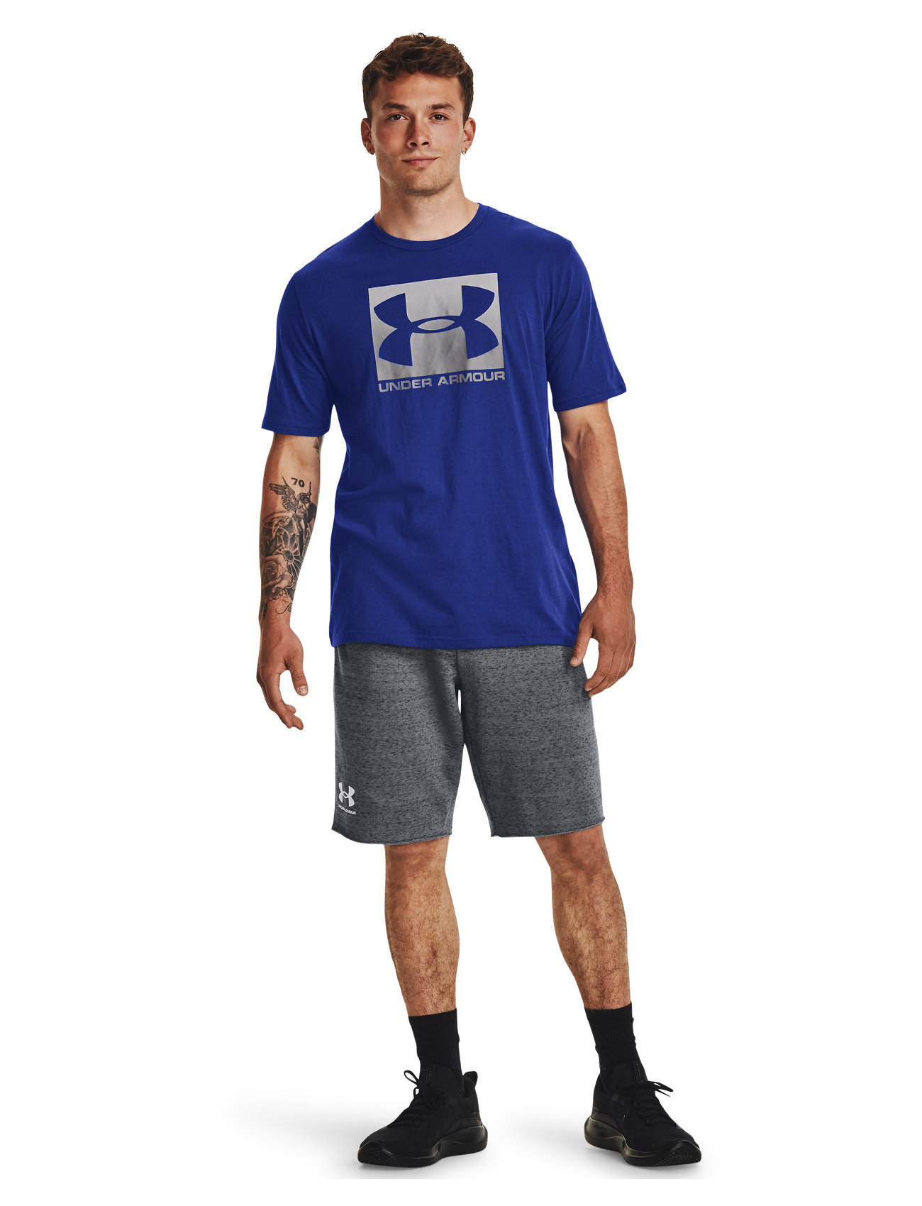 Under Armour - UA BOXED SPORTSTYLE SS - t-shirts - royal - 0