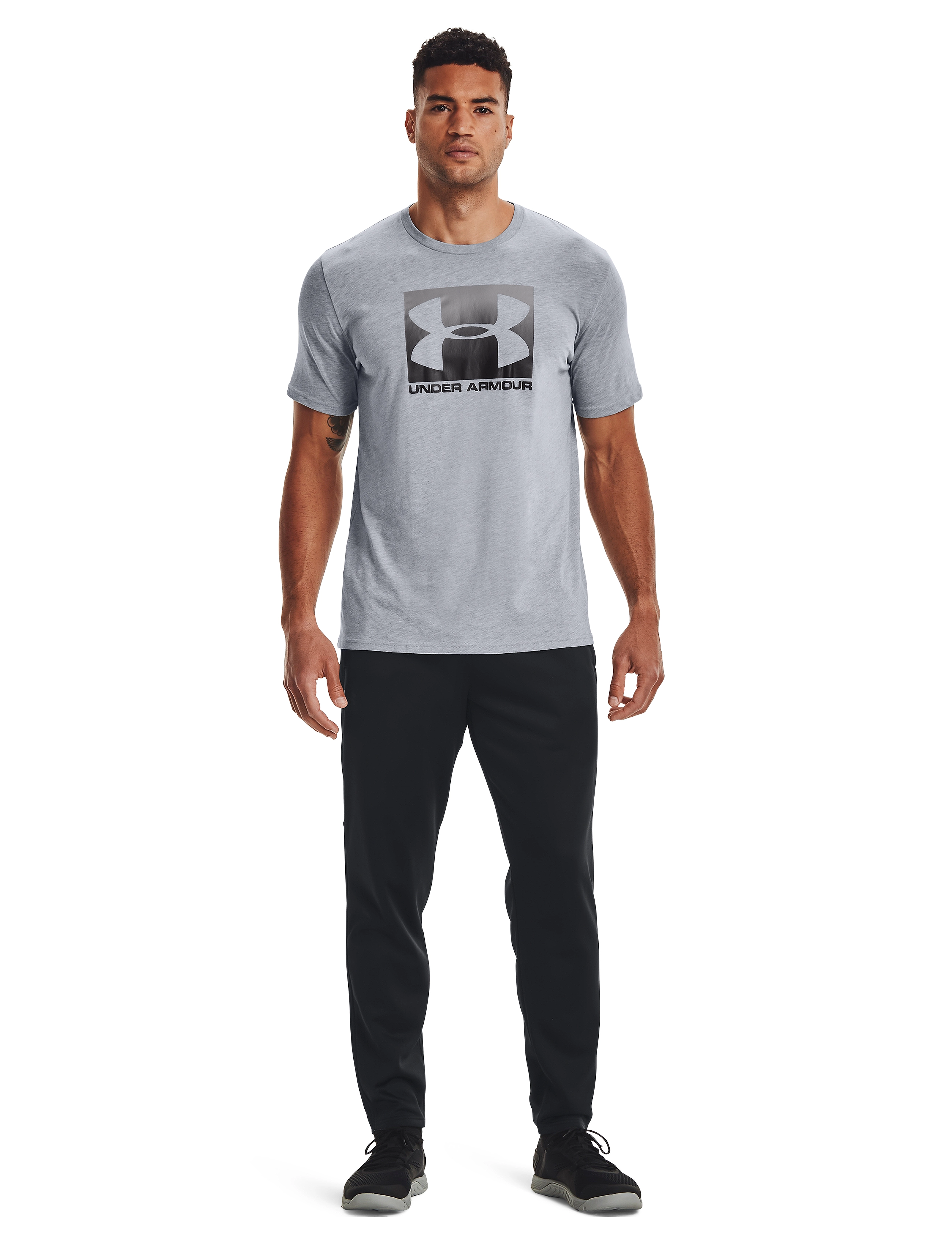 Under Armour - UA BOXED SPORTSTYLE SS - steel light heather - 2