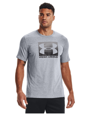 Under Armour - UA BOXED SPORTSTYLE SS - oberteile & t-shirts - steel light heather - 3