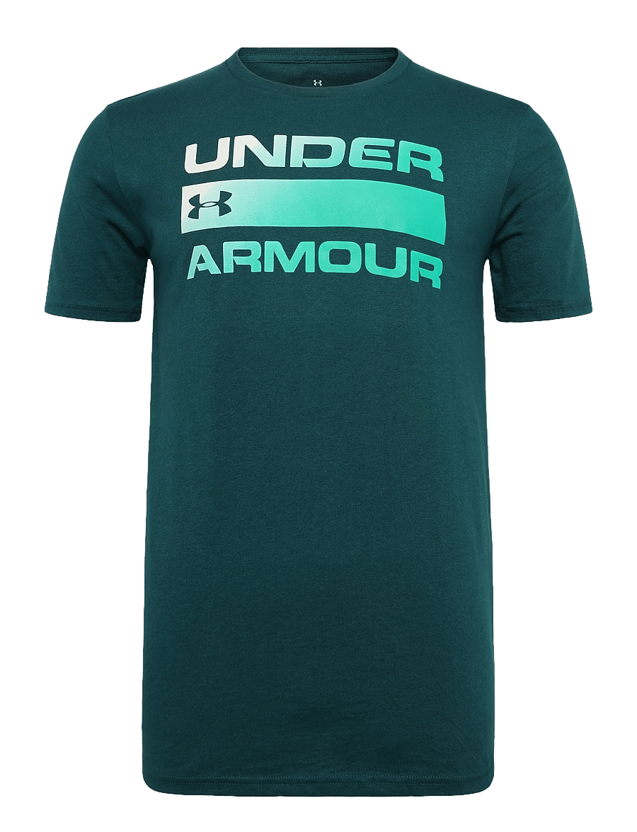 Under Armour - UA TEAM ISSUE WORDMARK SS - t-shirts - arden green - 1