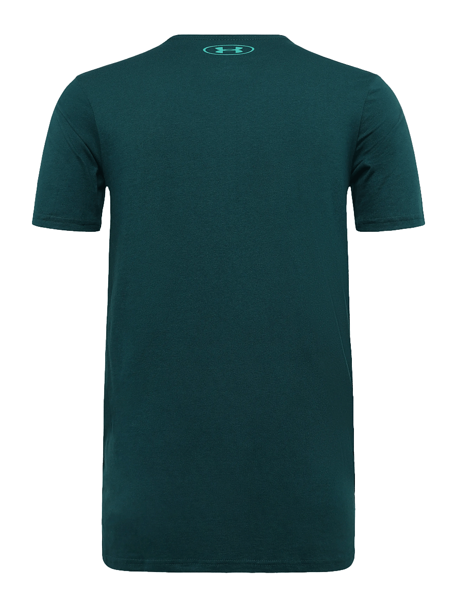 Under Armour - UA TEAM ISSUE WORDMARK SS - t-shirts - arden green - 2