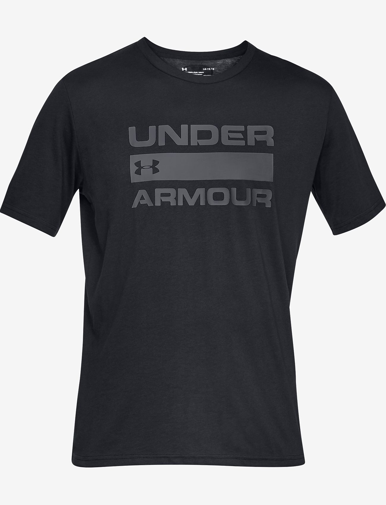 Under Armour - UA TEAM ISSUE WORDMARK SS - t-shirts - black - 1