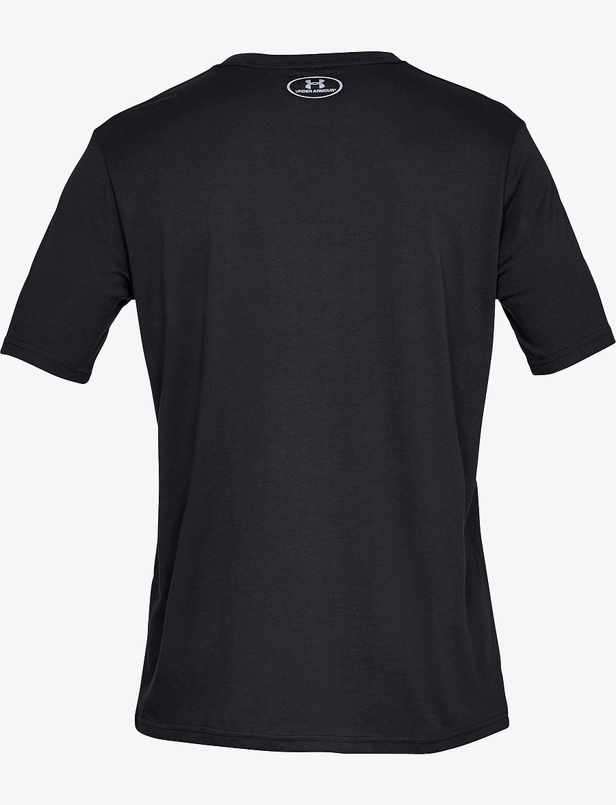 Under Armour - UA TEAM ISSUE WORDMARK SS - t-shirts - black - 2