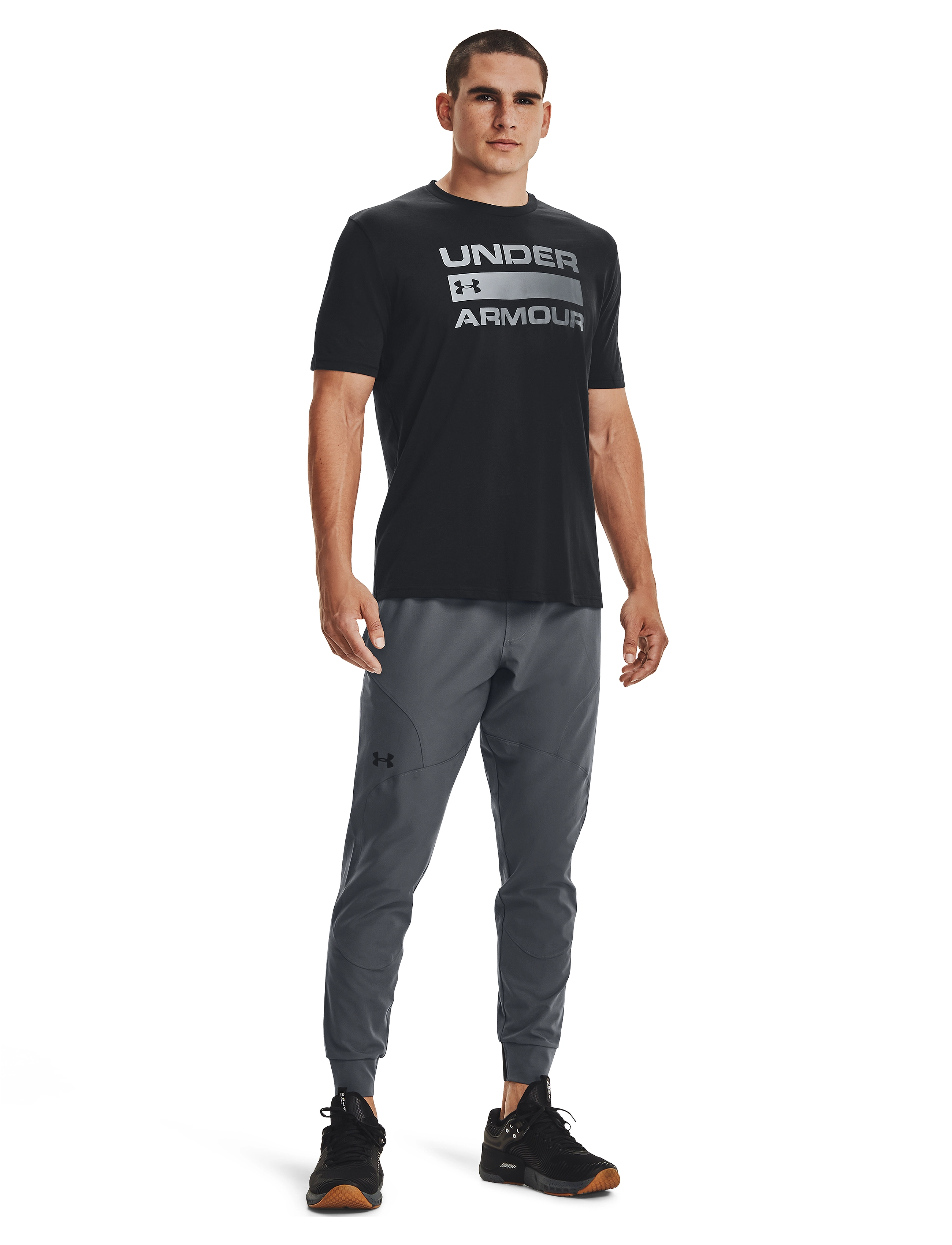 Under Armour Ua Team Issue Wordmark Ss, M, T-shirts, Schwarz - Short-sleeved, Männerswear