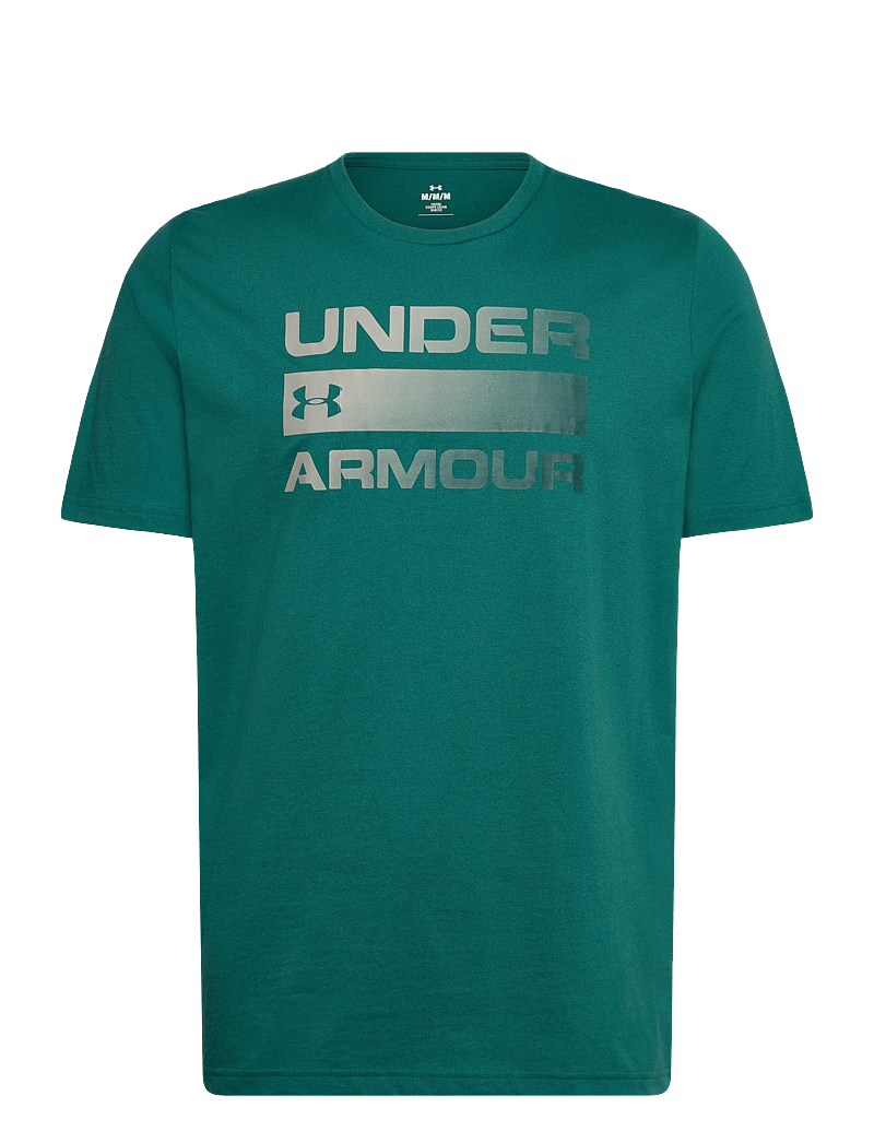 Under Armour - UA TEAM ISSUE WORDMARK SS - t-shirts - rack green - 1