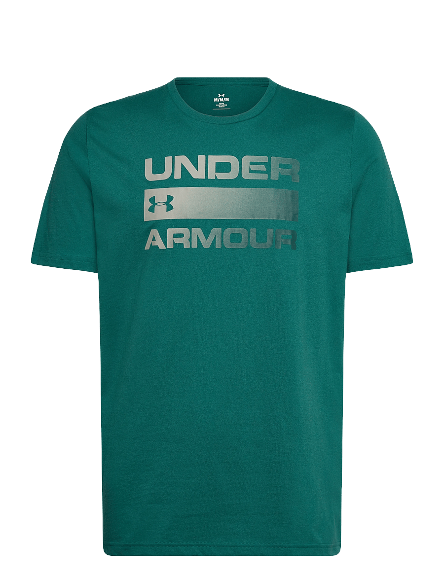 Under Armour - UA TEAM ISSUE WORDMARK SS - t-shirts - rack green - 1