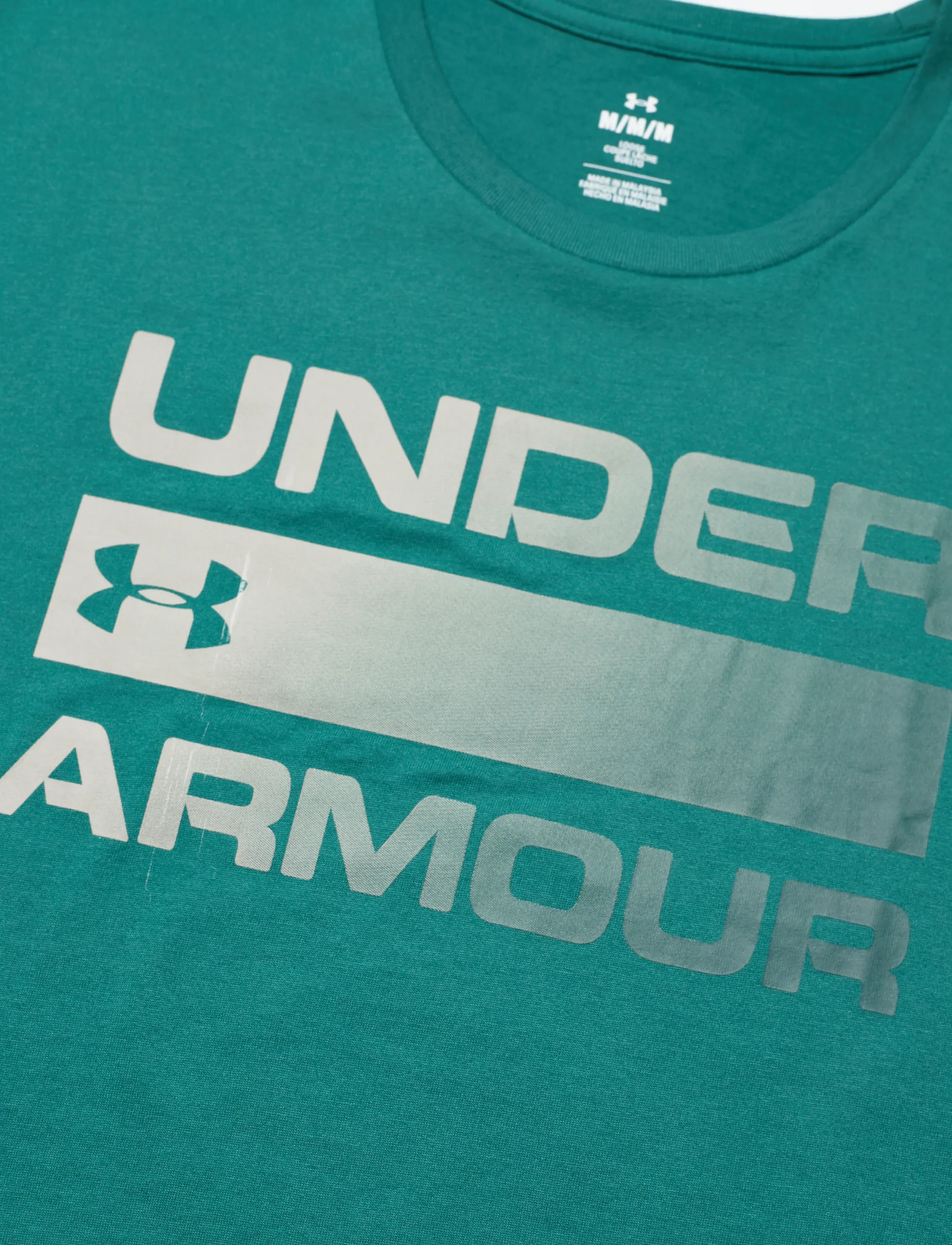Under Armour - UA TEAM ISSUE WORDMARK SS - alussärgid ja t-särgid - rack green - 5