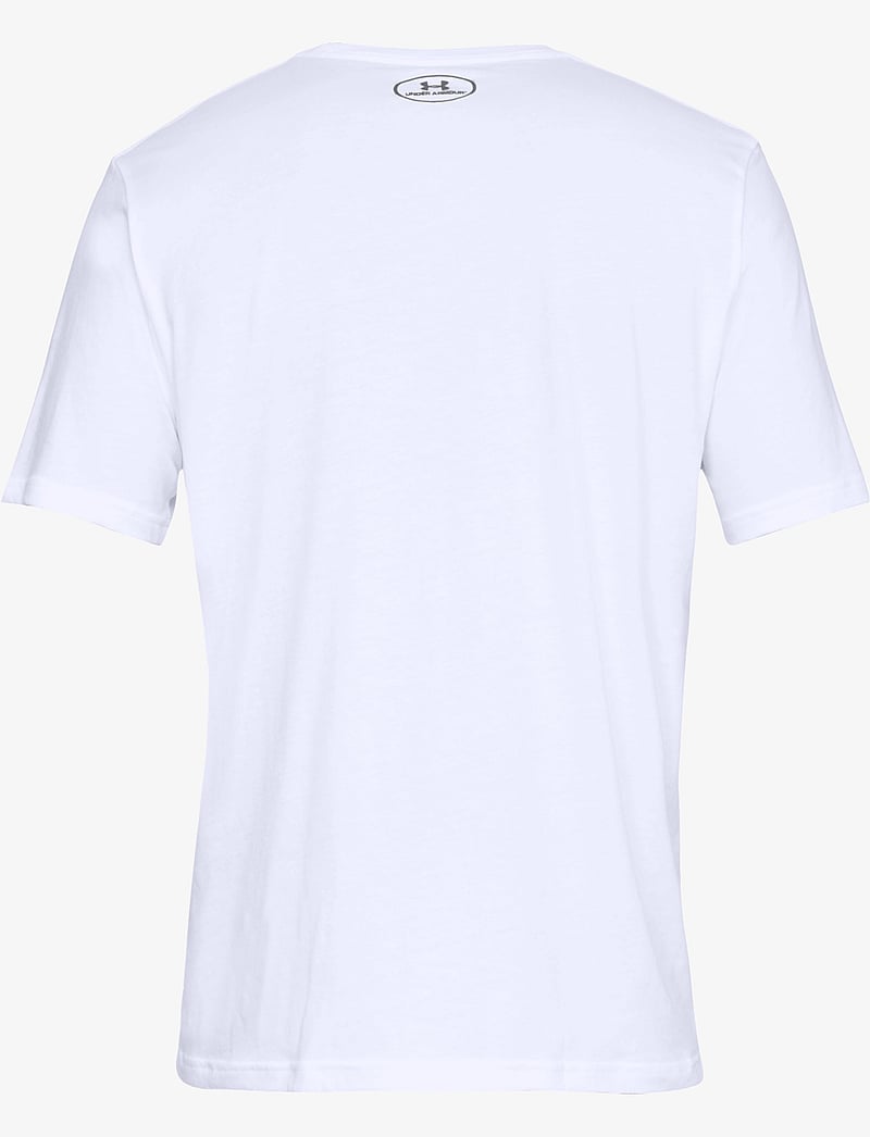 Under Armour - UA TEAM ISSUE WORDMARK SS - t-shirts - white - 2