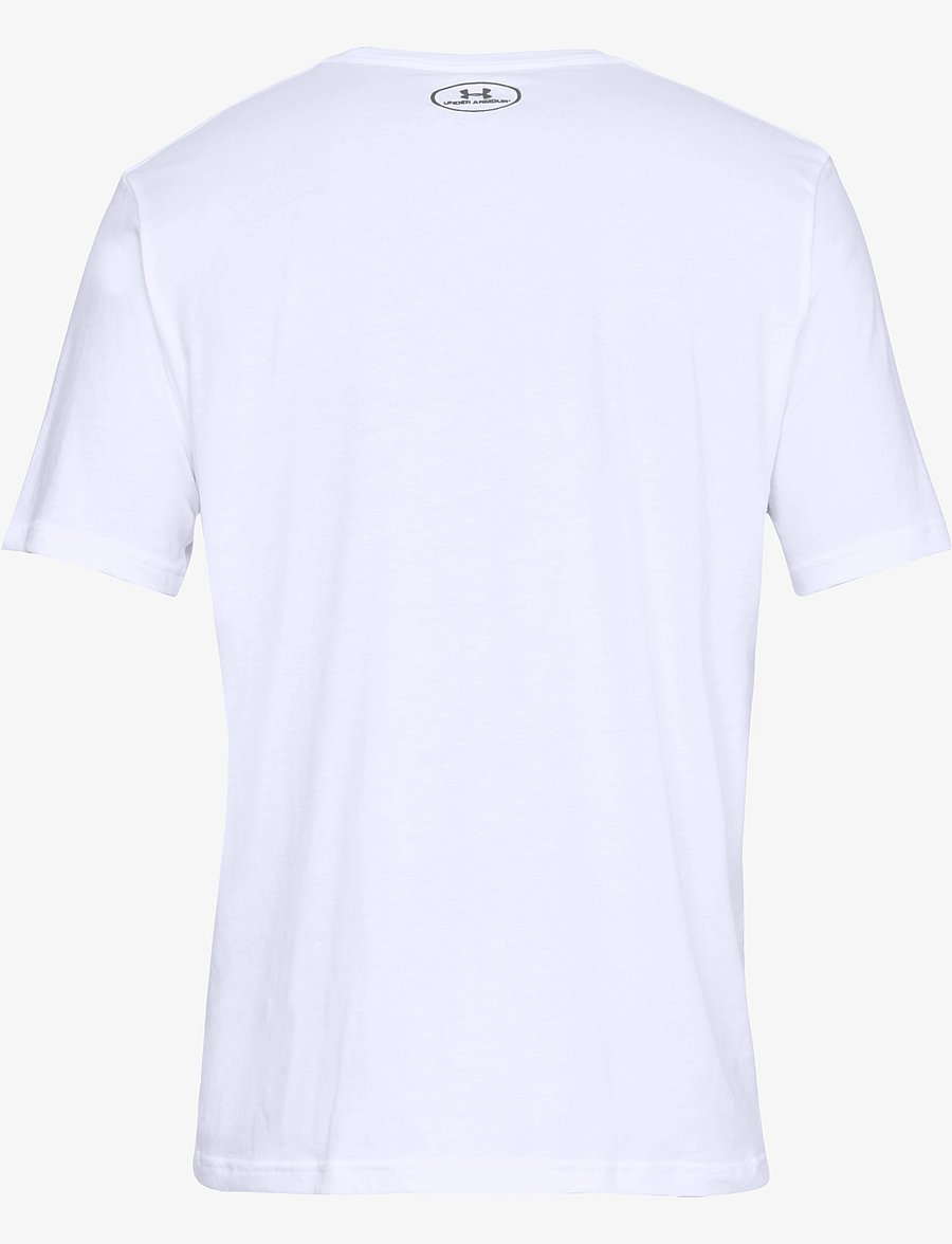 Under Armour - UA TEAM ISSUE WORDMARK SS - t-shirts - white - 2
