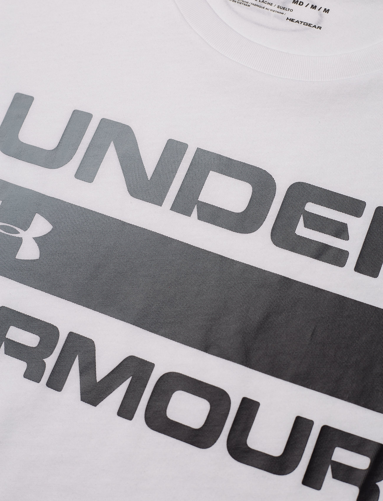 Under Armour - UA TEAM ISSUE WORDMARK SS - t-shirts - white - 3