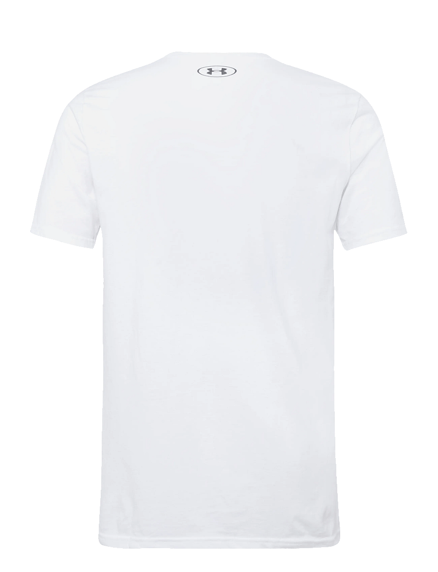 Under Armour - UA TEAM ISSUE WORDMARK SS - t-shirts - white - 2