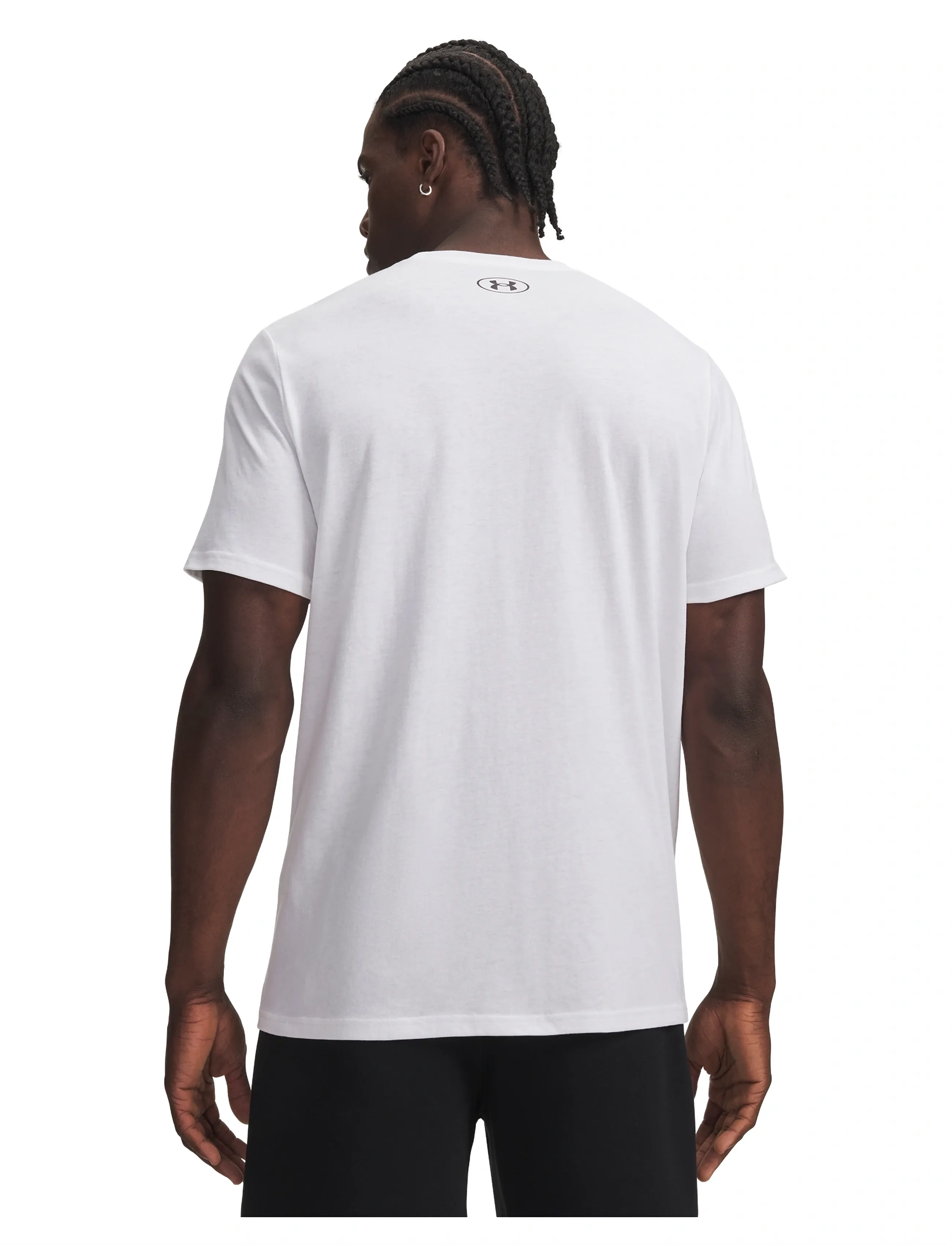 Under Armour - UA TEAM ISSUE WORDMARK SS - alussärgid ja t-särgid - white - 3