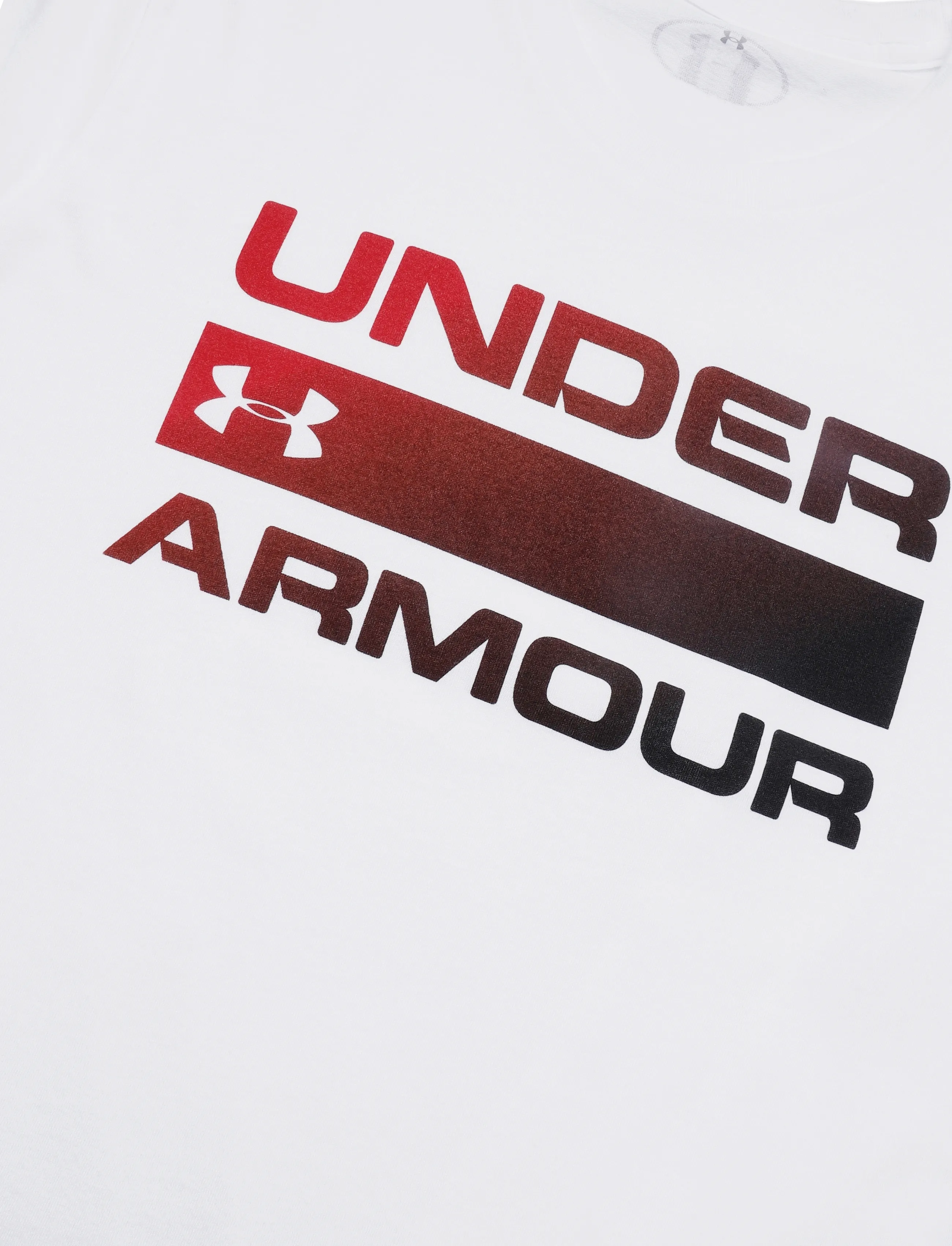 Under Armour - UA TEAM ISSUE WORDMARK SS - alussärgid ja t-särgid - white - 5