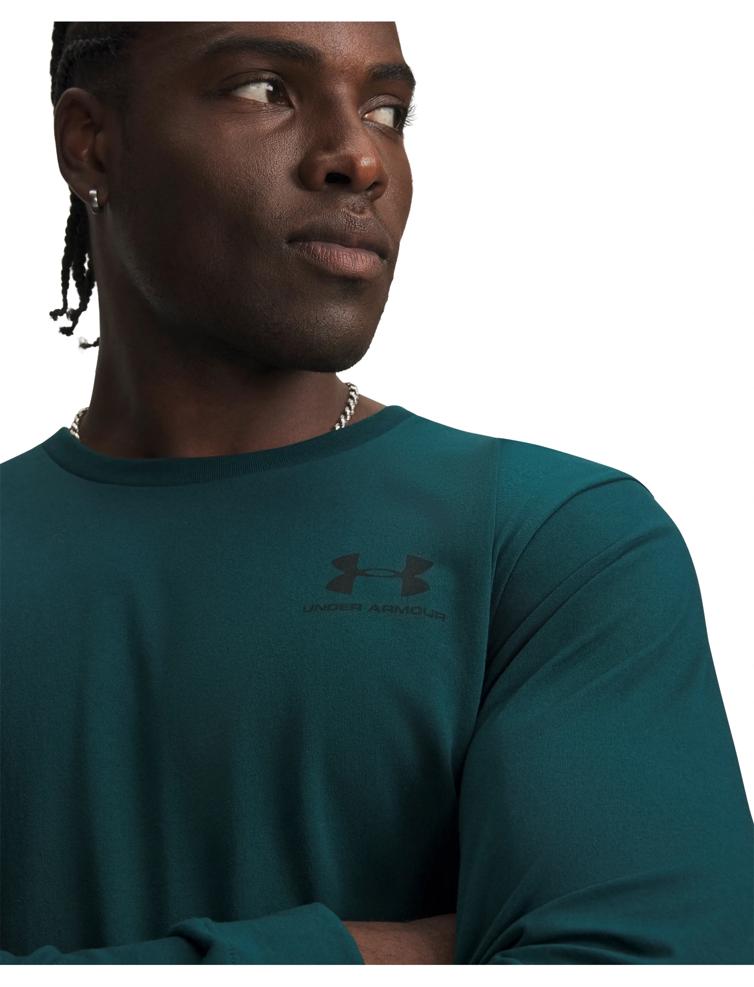 Under Armour - UA SPORTSTYLE LEFT CHEST LS - langarmshirts - arden green - 4