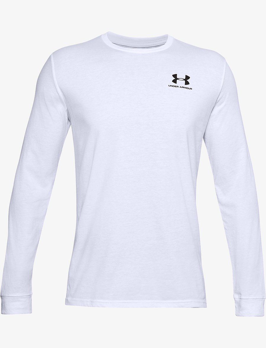 Under Armour - UA SPORTSTYLE LEFT CHEST LS - longsleeved tops - white - 1