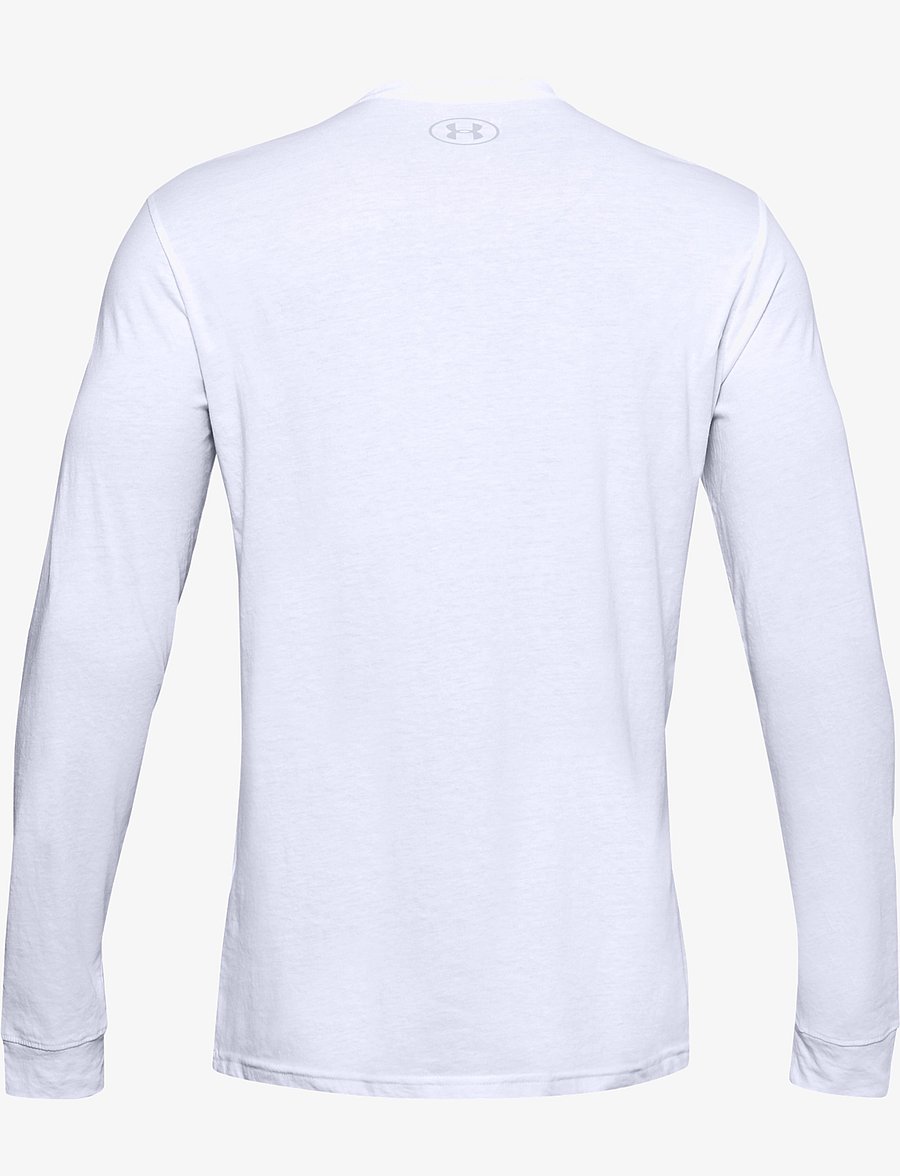 Under Armour - UA SPORTSTYLE LEFT CHEST LS - longsleeved tops - white - 2