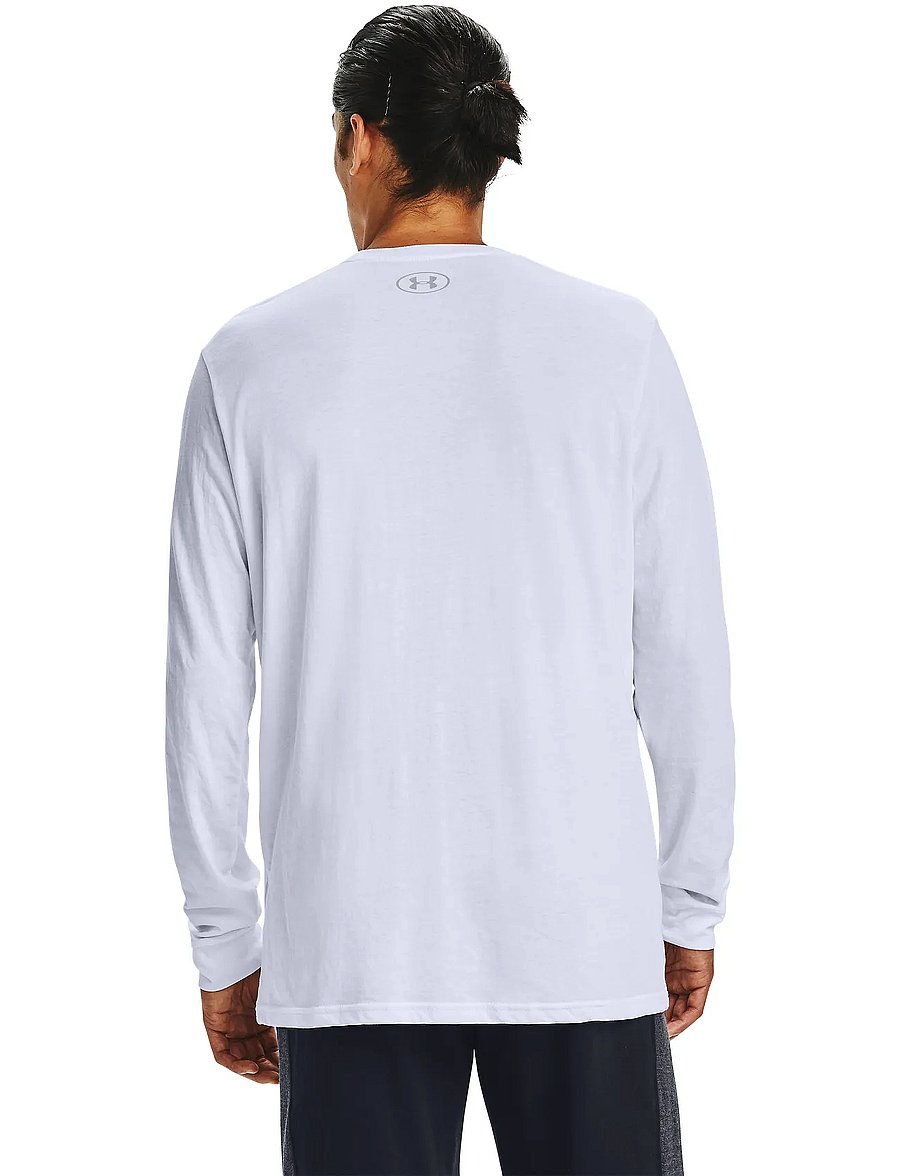 Under Armour - UA SPORTSTYLE LEFT CHEST LS - longsleeved tops - white - 3