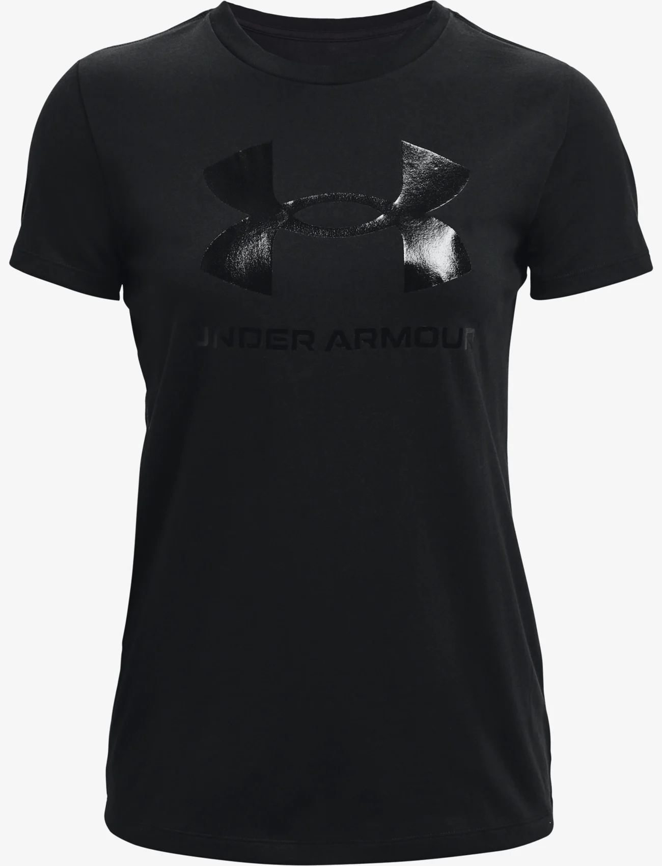 Under Armour - UA W SPORTSTYLE LOGO SS - t-shirts - black - 0