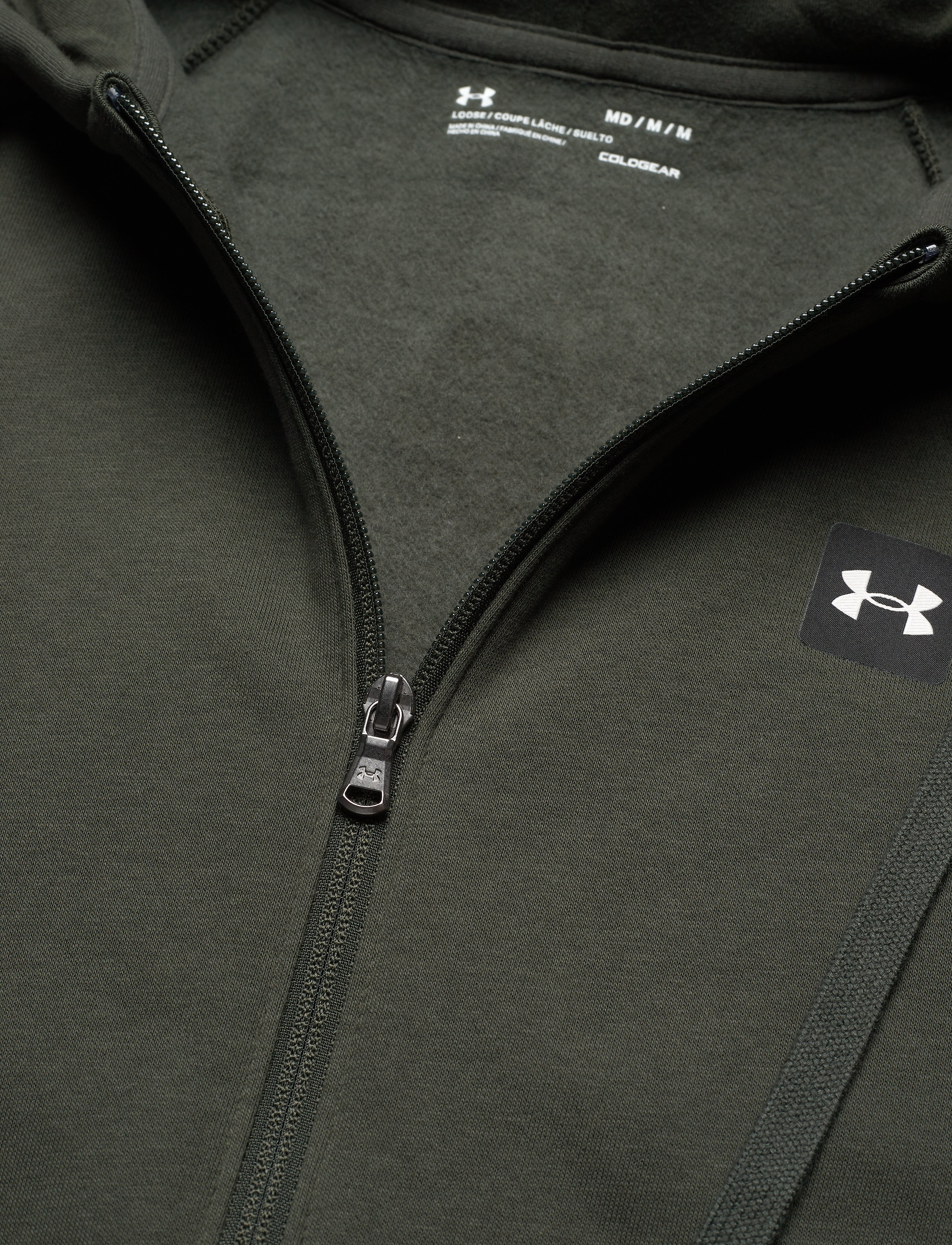 Under Armour - UA Rival Fleece FZ Hoodie - baroque green - 2