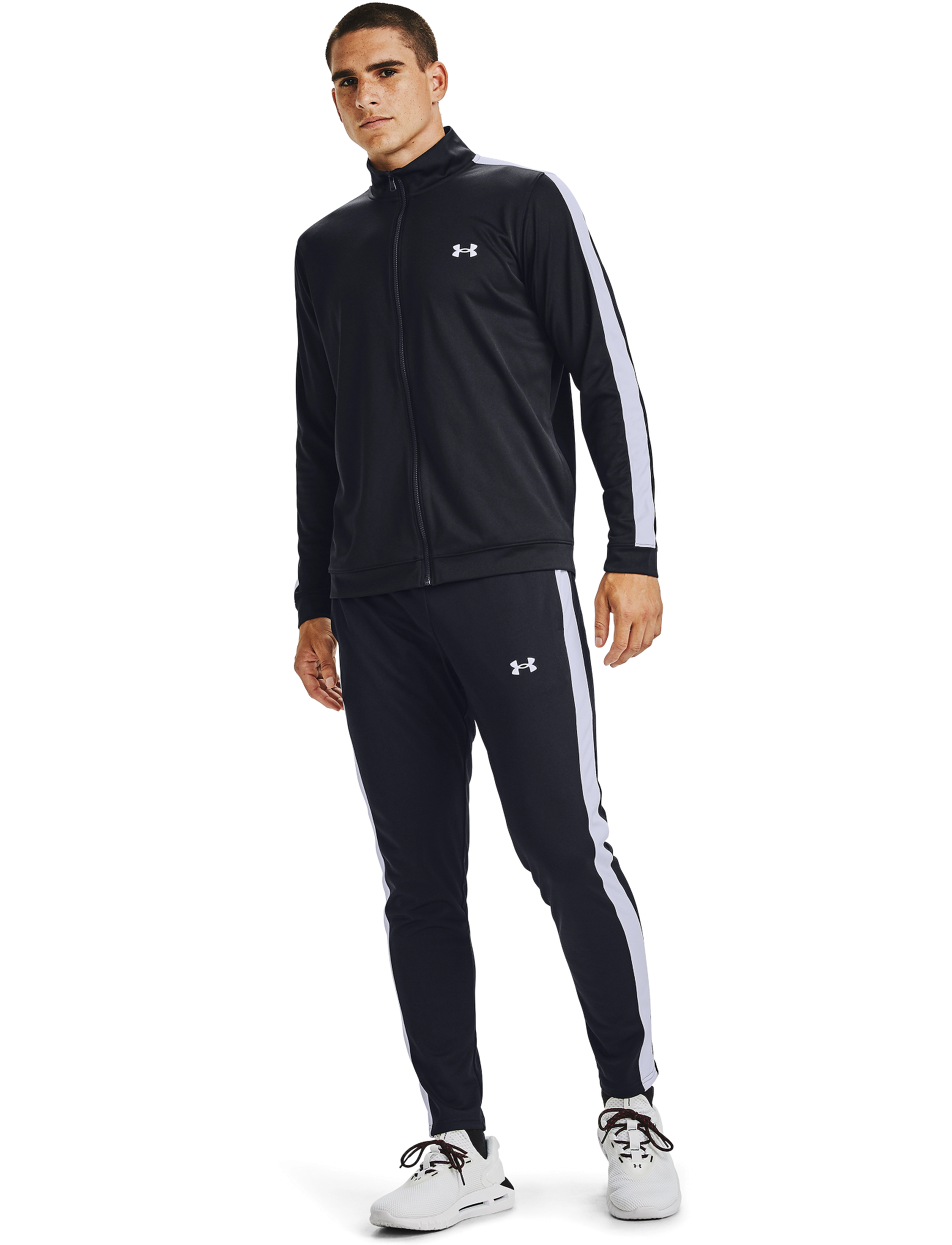 Under Armour UA Rival Knit Track Suit - Dressipluusid - BLACK / black