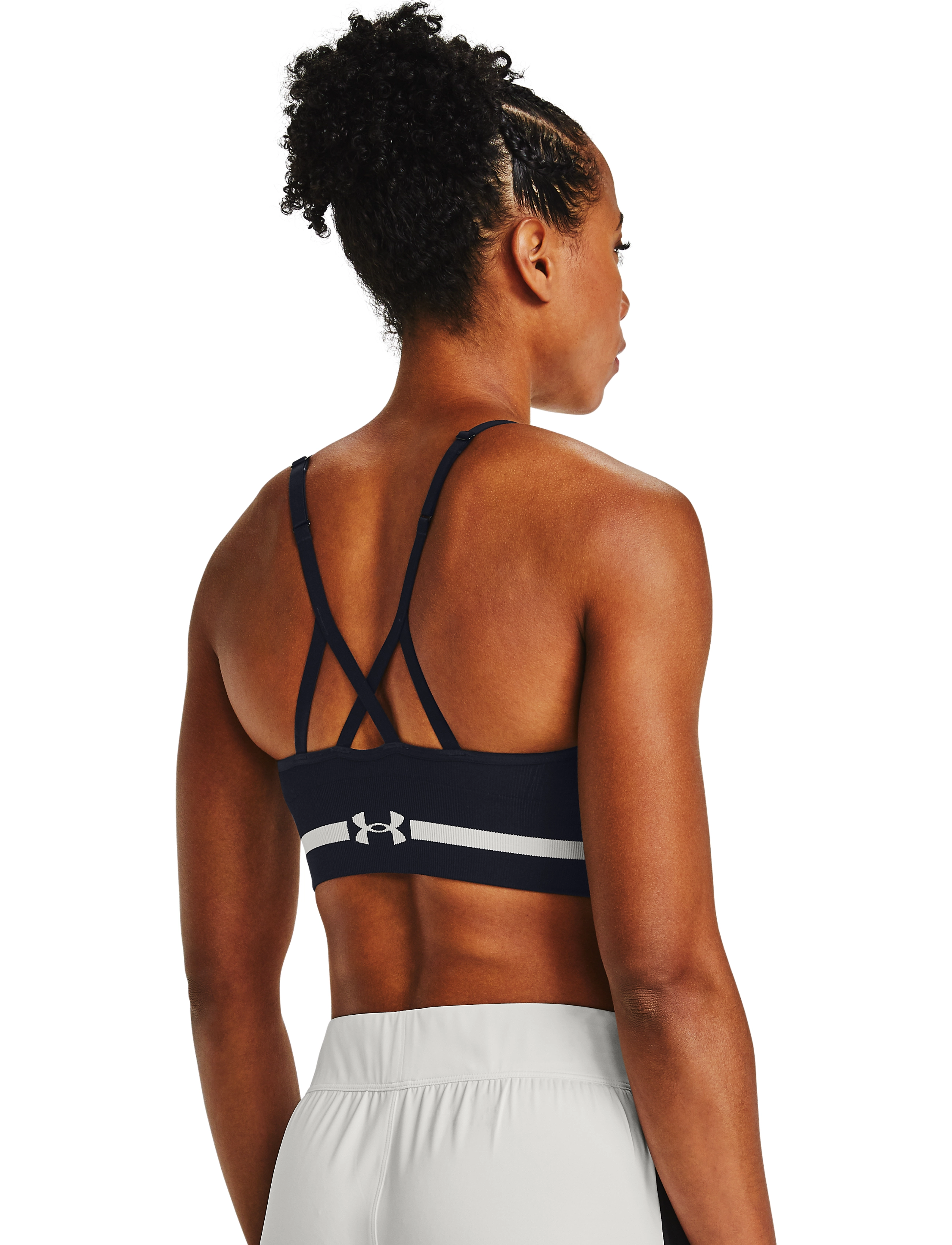 Under Armour - UA Seamless Low Long Bra - black - 3